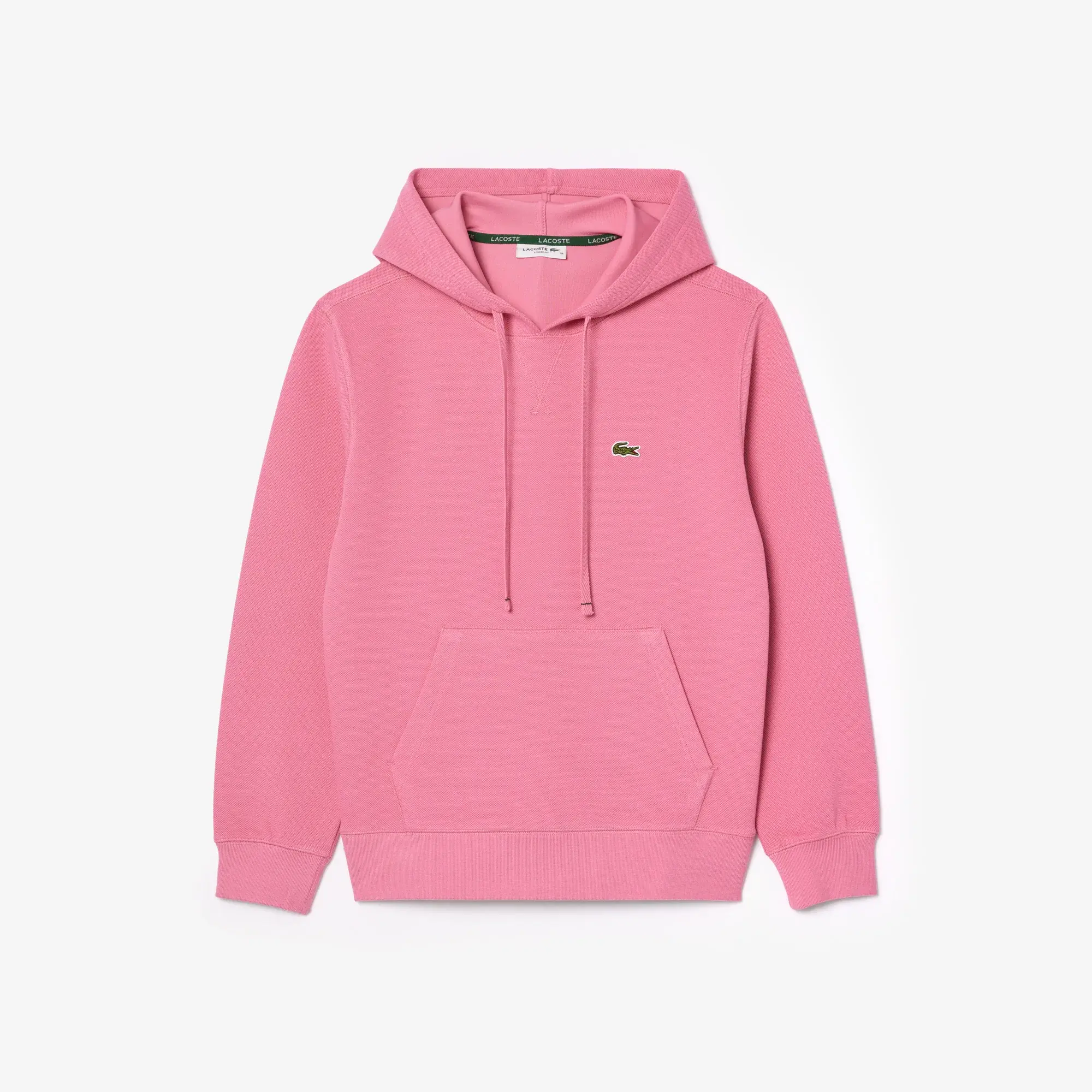 Lacoste Relaxed Fit Double Face Piqué Hoodie - Reseda Pink