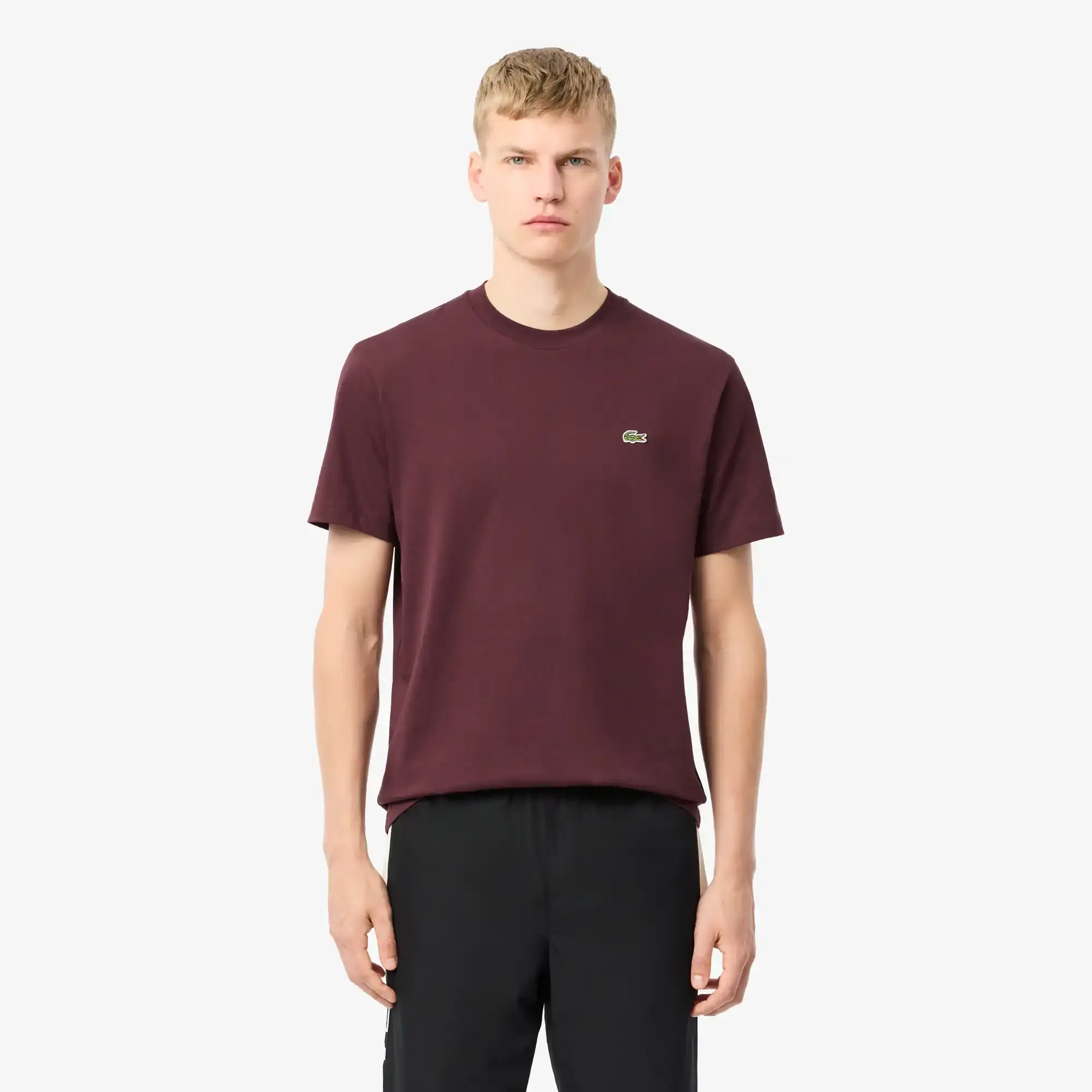 Lacoste Cotton T-shirt - Bordeaux