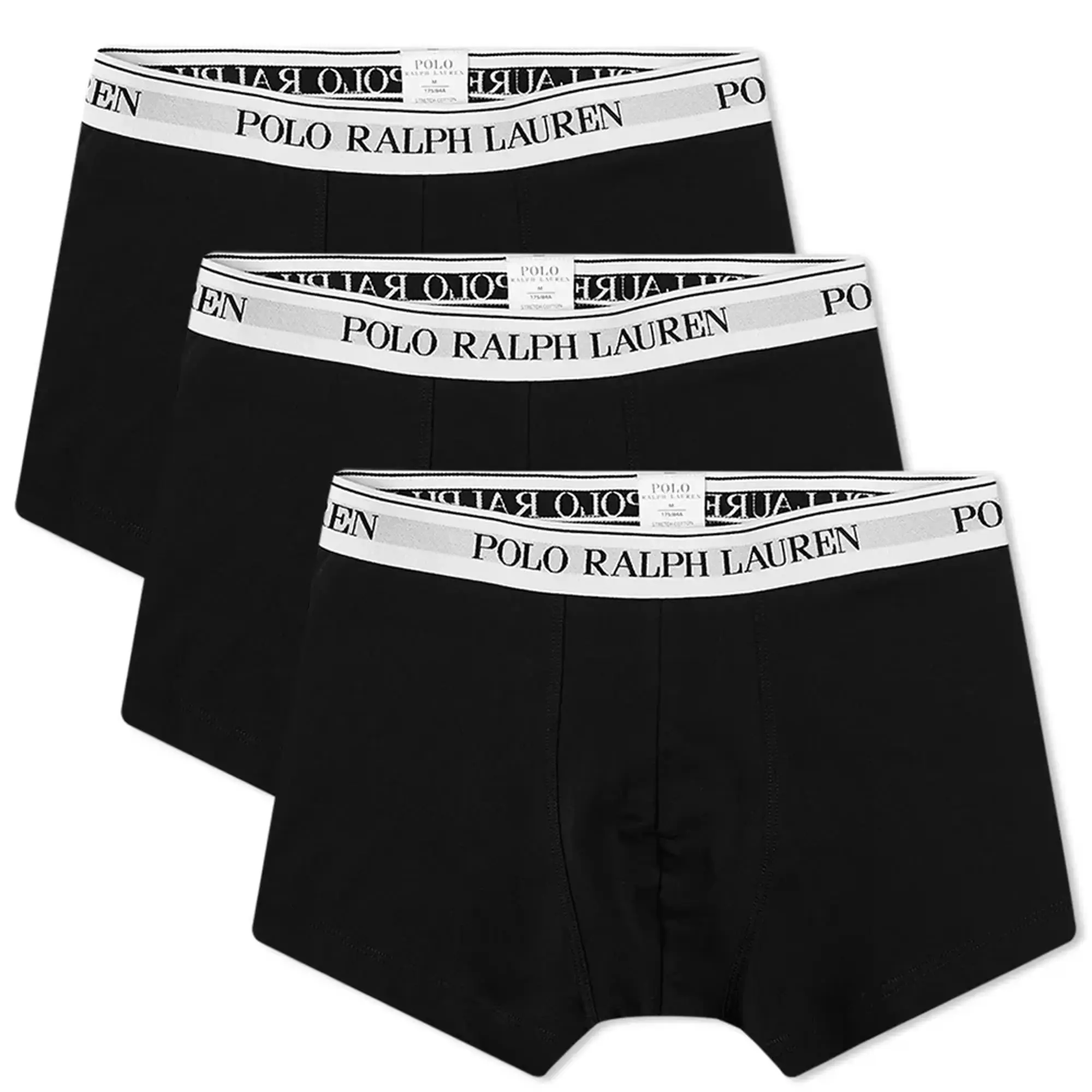 Polo Ralph Lauren Men's Cotton Trunk - 3 Pack Black/White