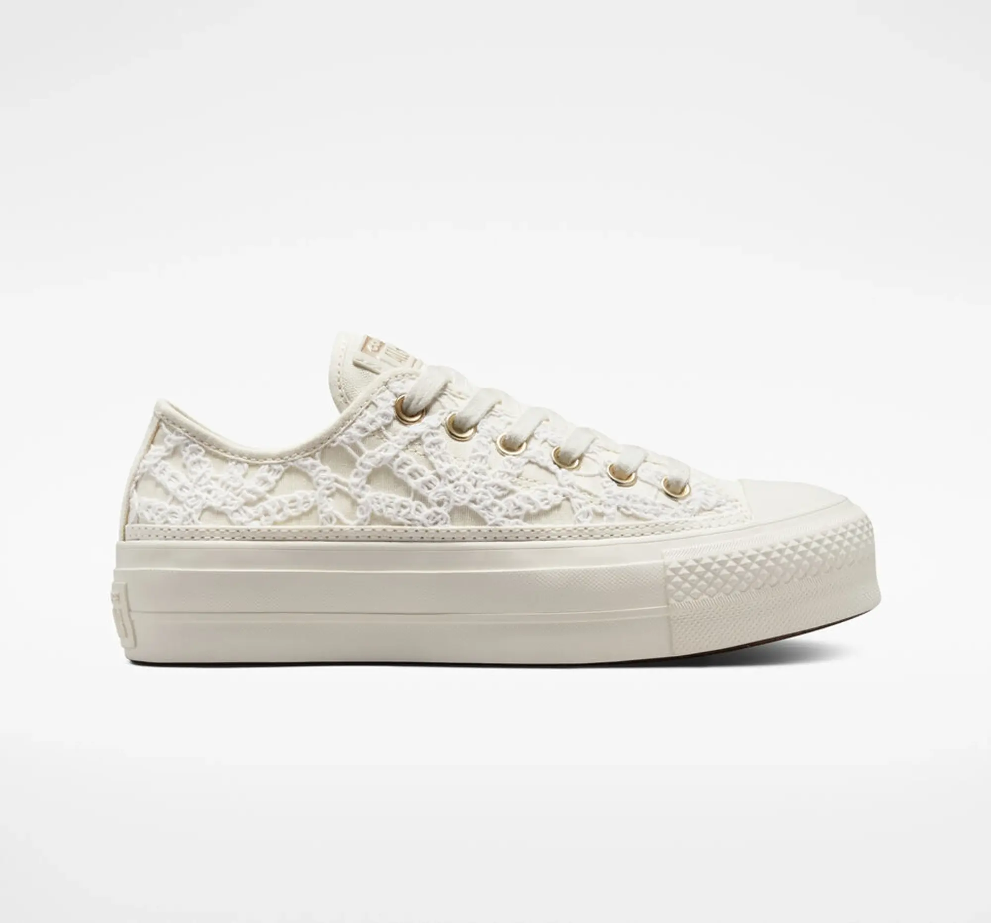 Converse Chuck Taylor All Star Lift Platform Daisy Cord - White