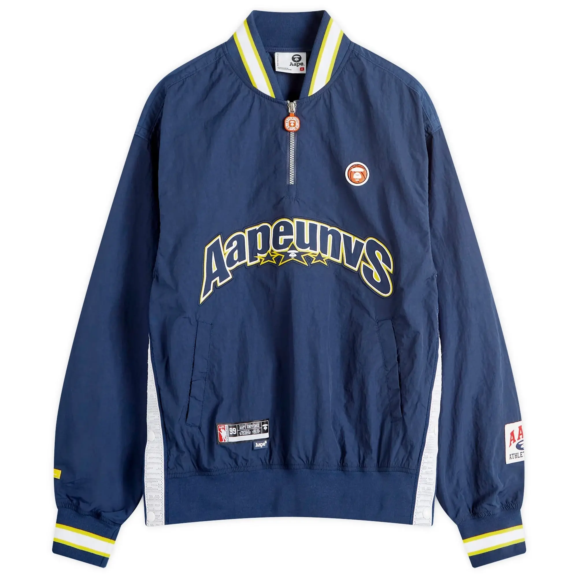 A Bathing Ape AAPE Nyon Training Quarter Zip Navy