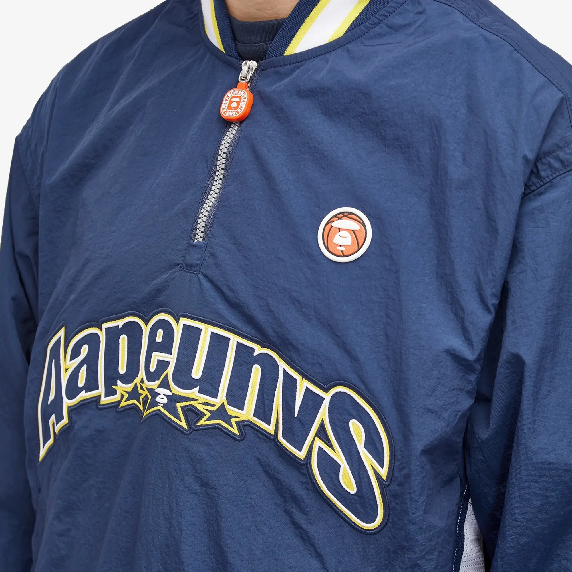 A Bathing Ape AAPE Nyon Training Quarter Zip Navy