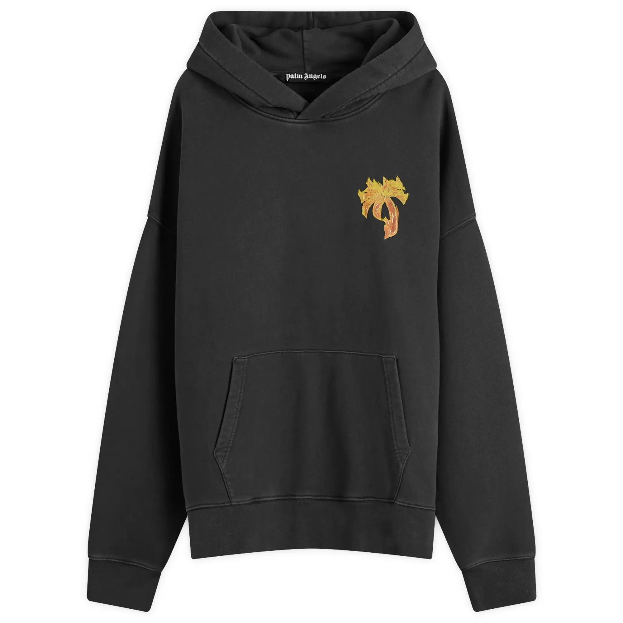 Palm Angels Men's Burning Palm Hoodie Black