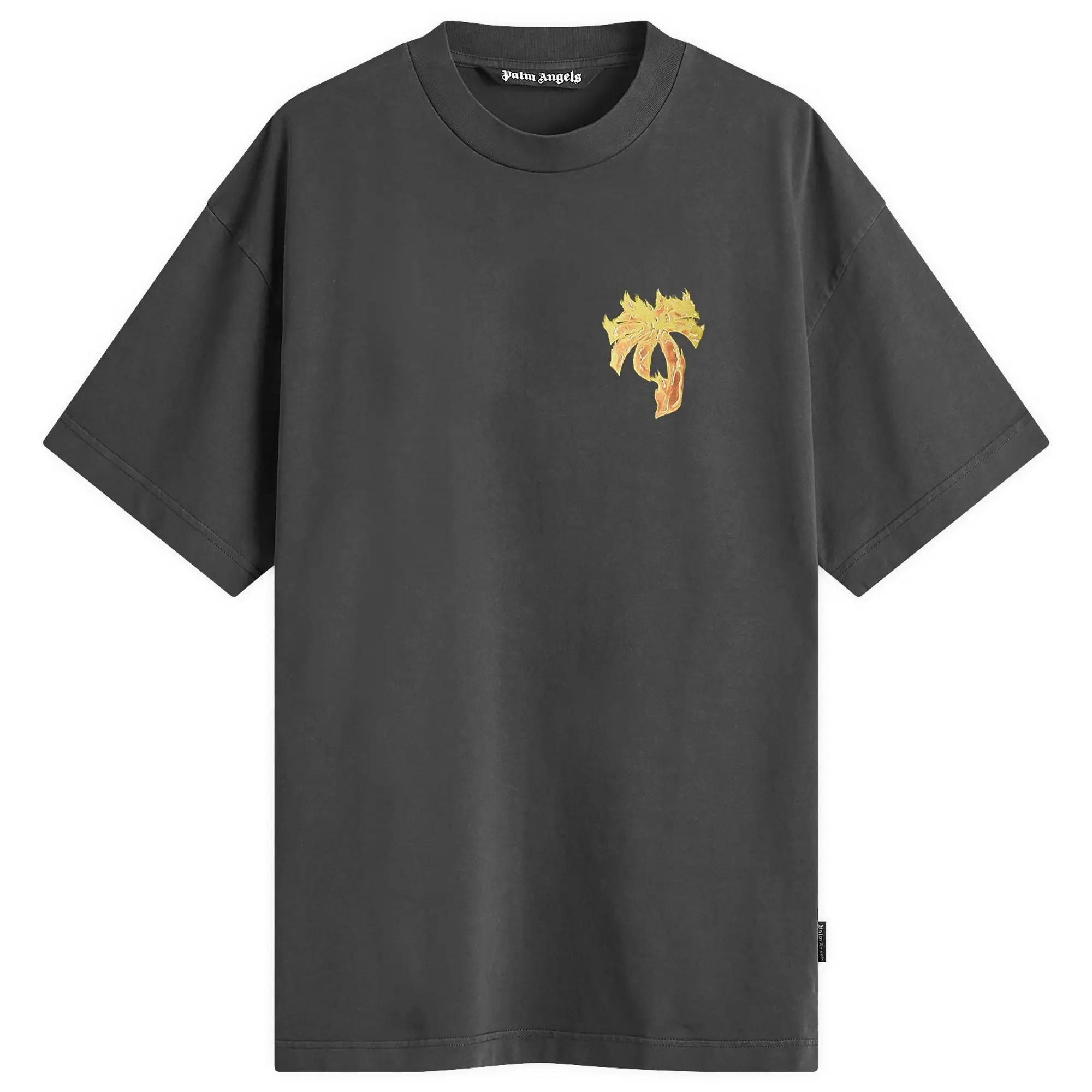 Palm Angels Men's Burning Palm T-Shirt Black