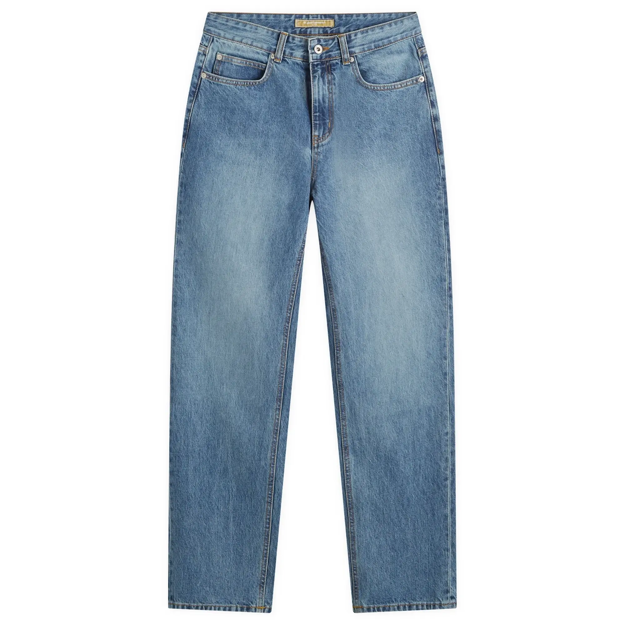 FrizmWORKS Men's OG Wide Denim Pants Light Blue