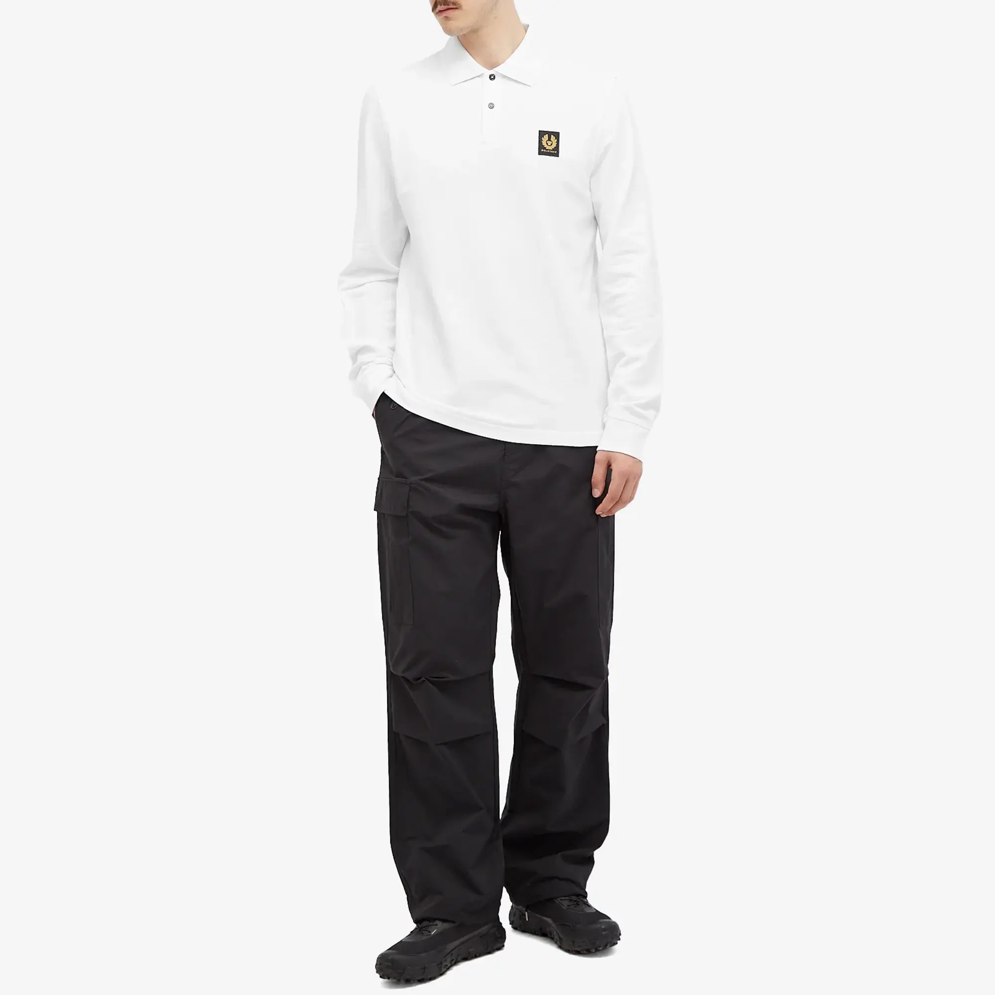 Belstaff Men's Belstaff Men's Long Sleeved Polo White