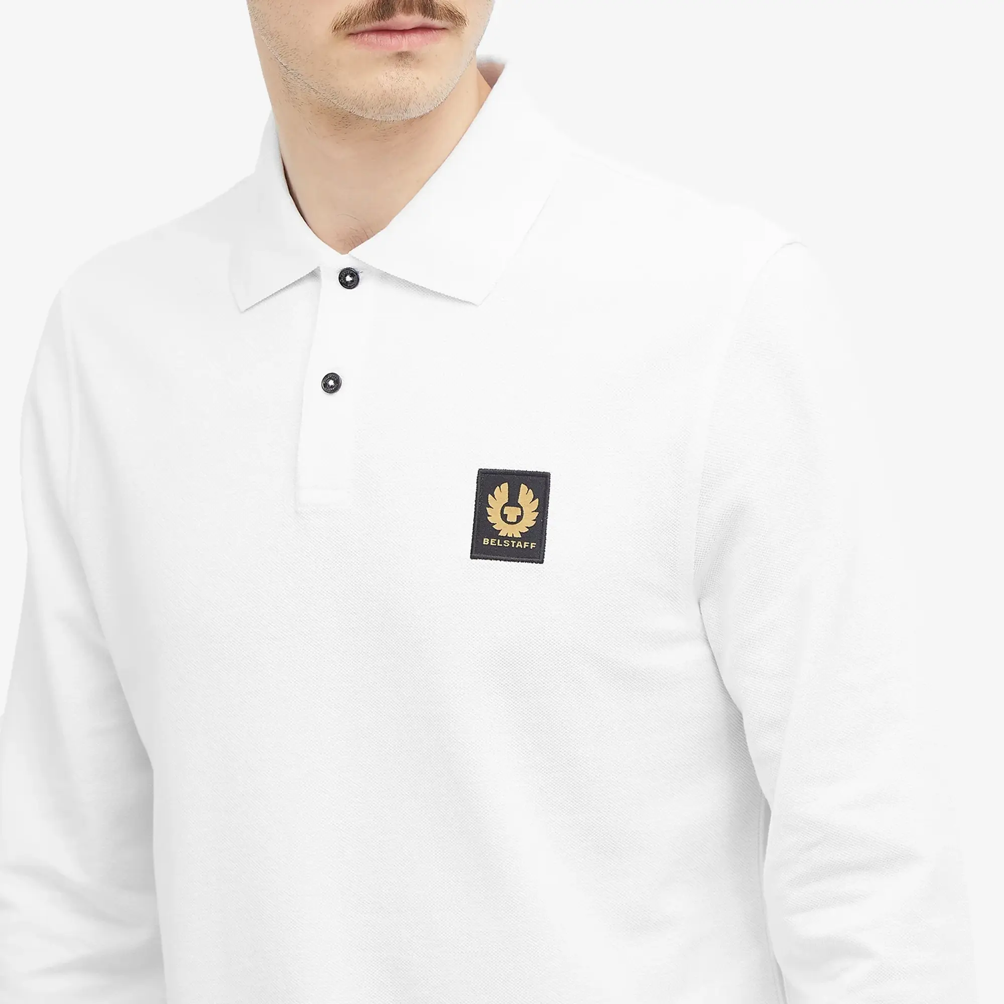 Belstaff Men's Belstaff Men's Long Sleeved Polo White
