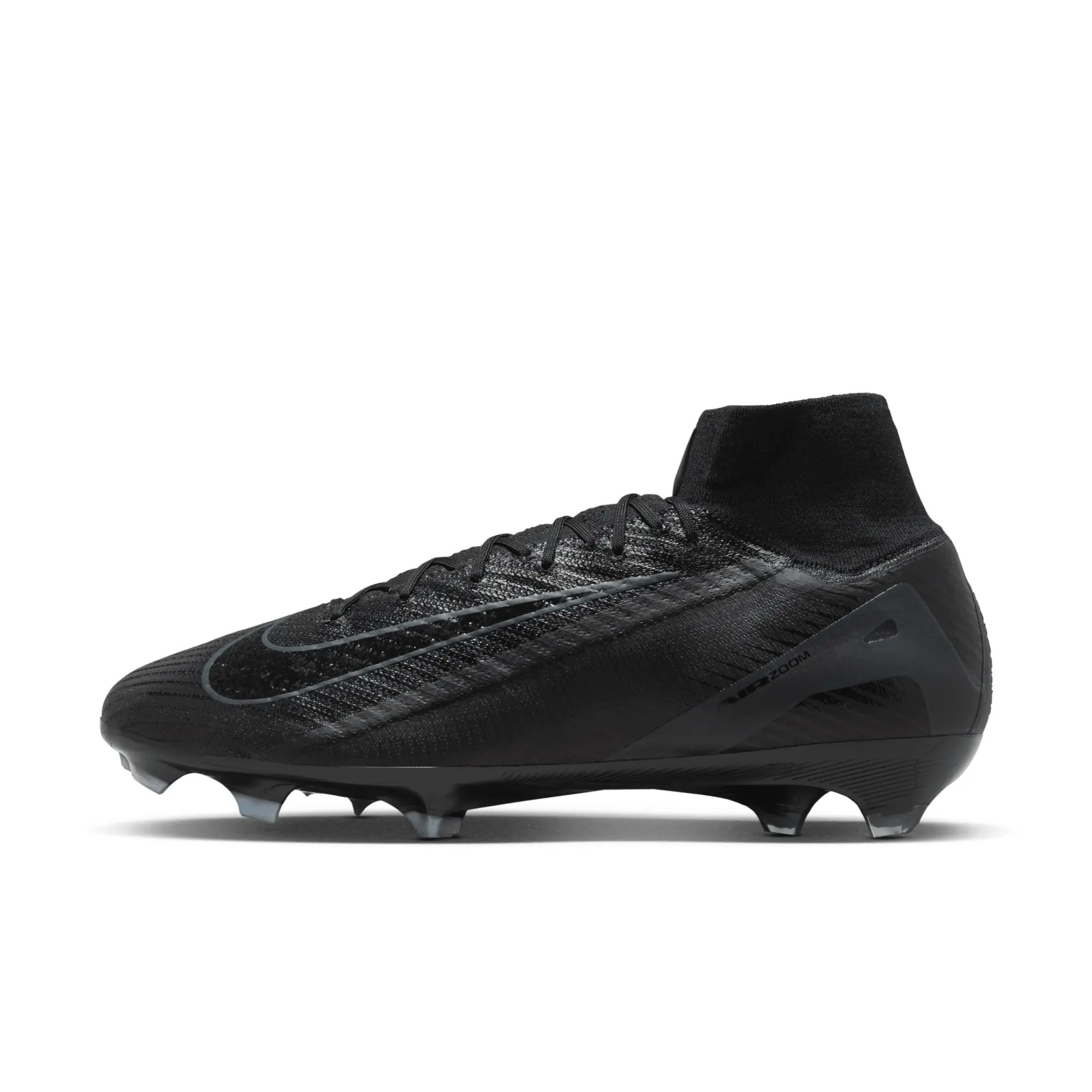 Nike Zoom Superfly 10 Elite FG - Black - Mens