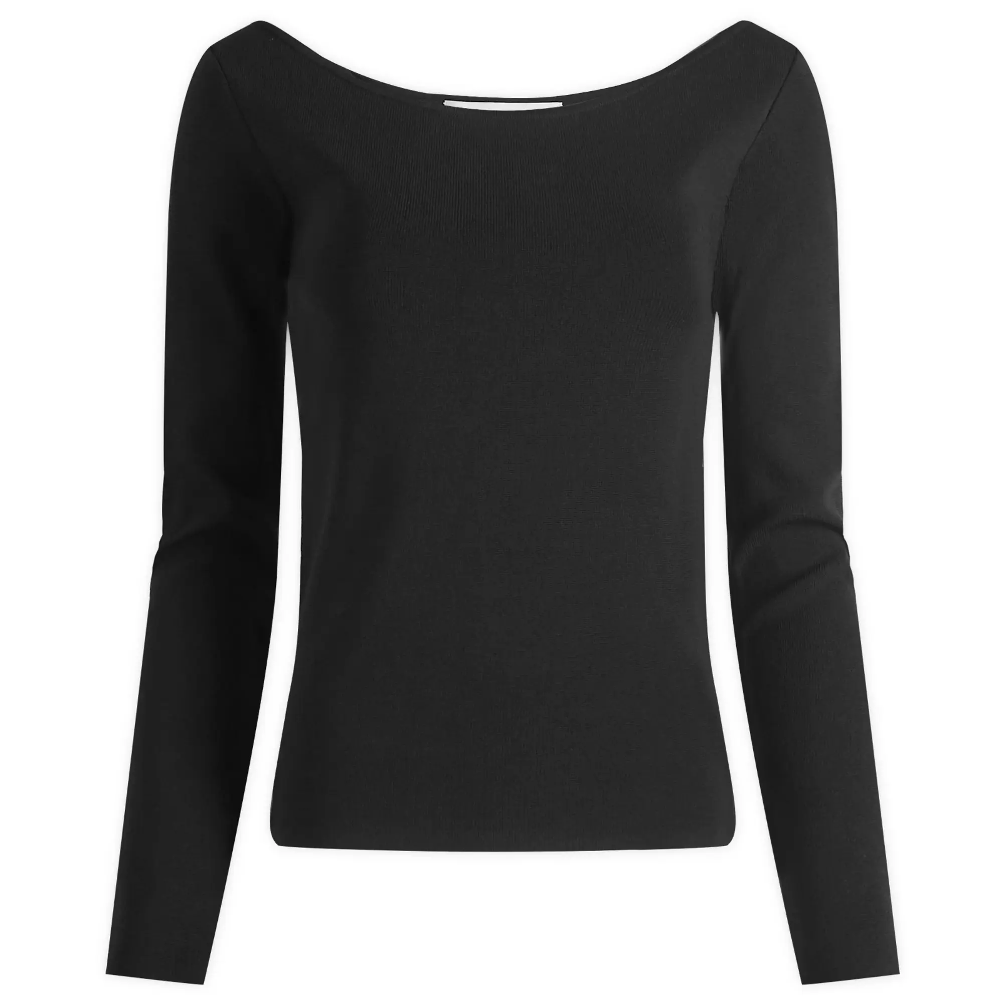 Róhe Women's Off Shoulder Knitted Long Sleeve Black