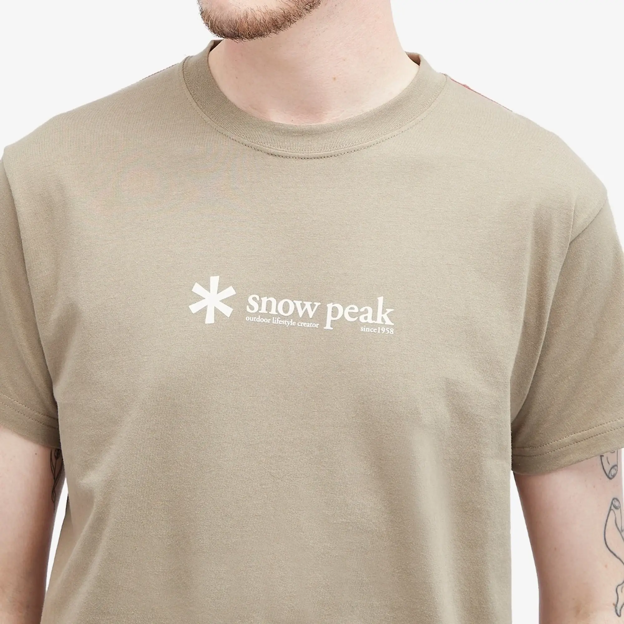 Snow Peak Men's Chest Logo T-Shirt Pro Green