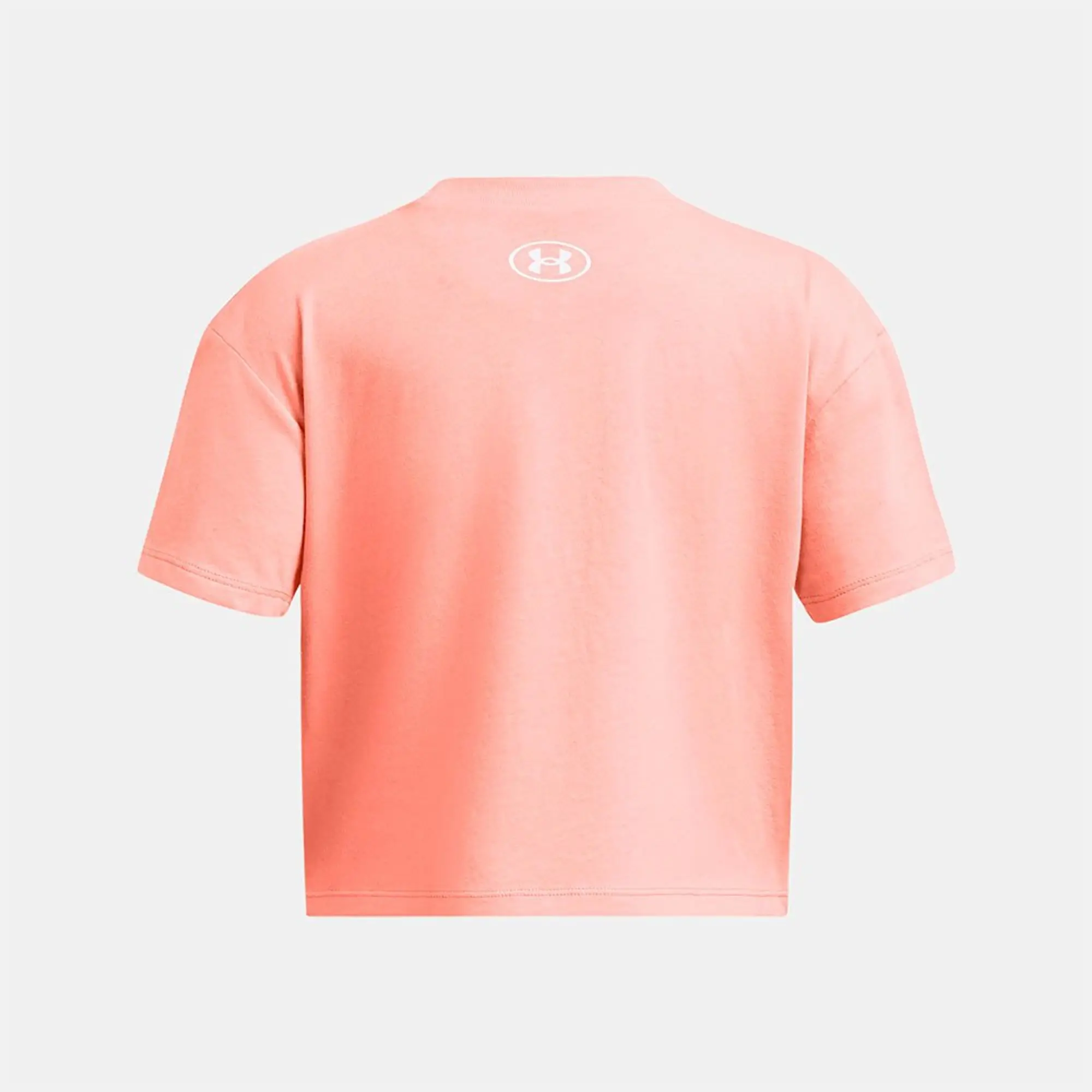 Under Armour Girls Crop Sportstyle Short Sleeve T-Shirt - Orange - Size L/G - Orange