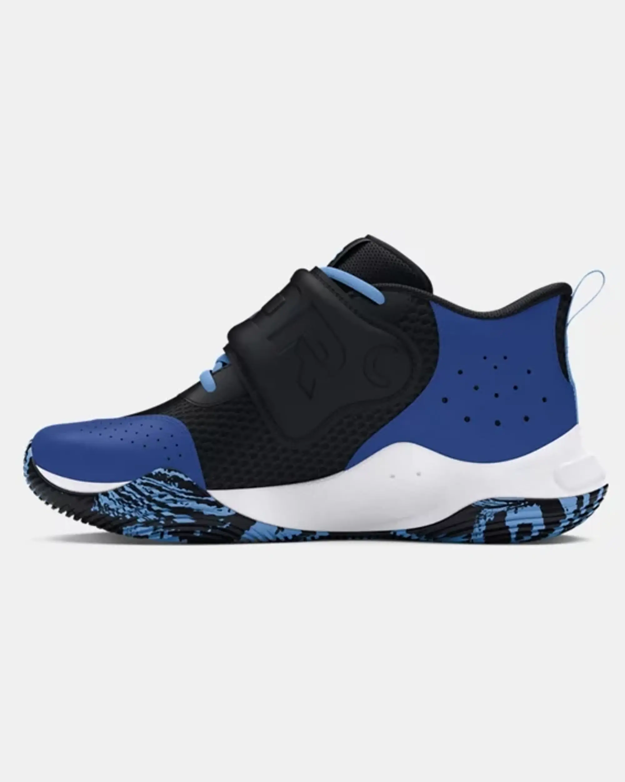 Grade School  Under Armour  Zone BB 2 Basketball Shoes Black / Tech Blue / Horizon Blue 4