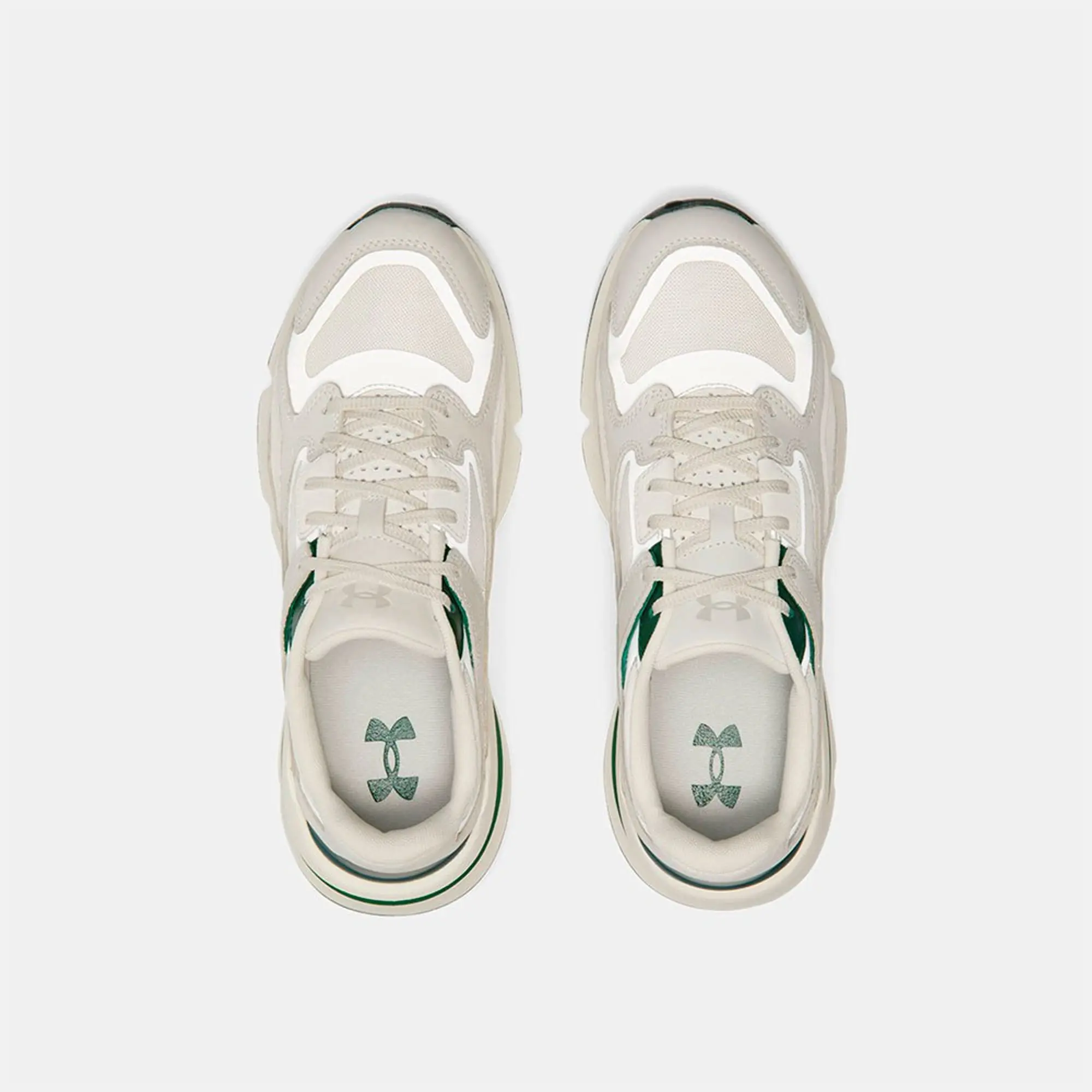 Unisex  Under Armour  Forge 96 Shoes White Quartz / Stone / Forest Green 5