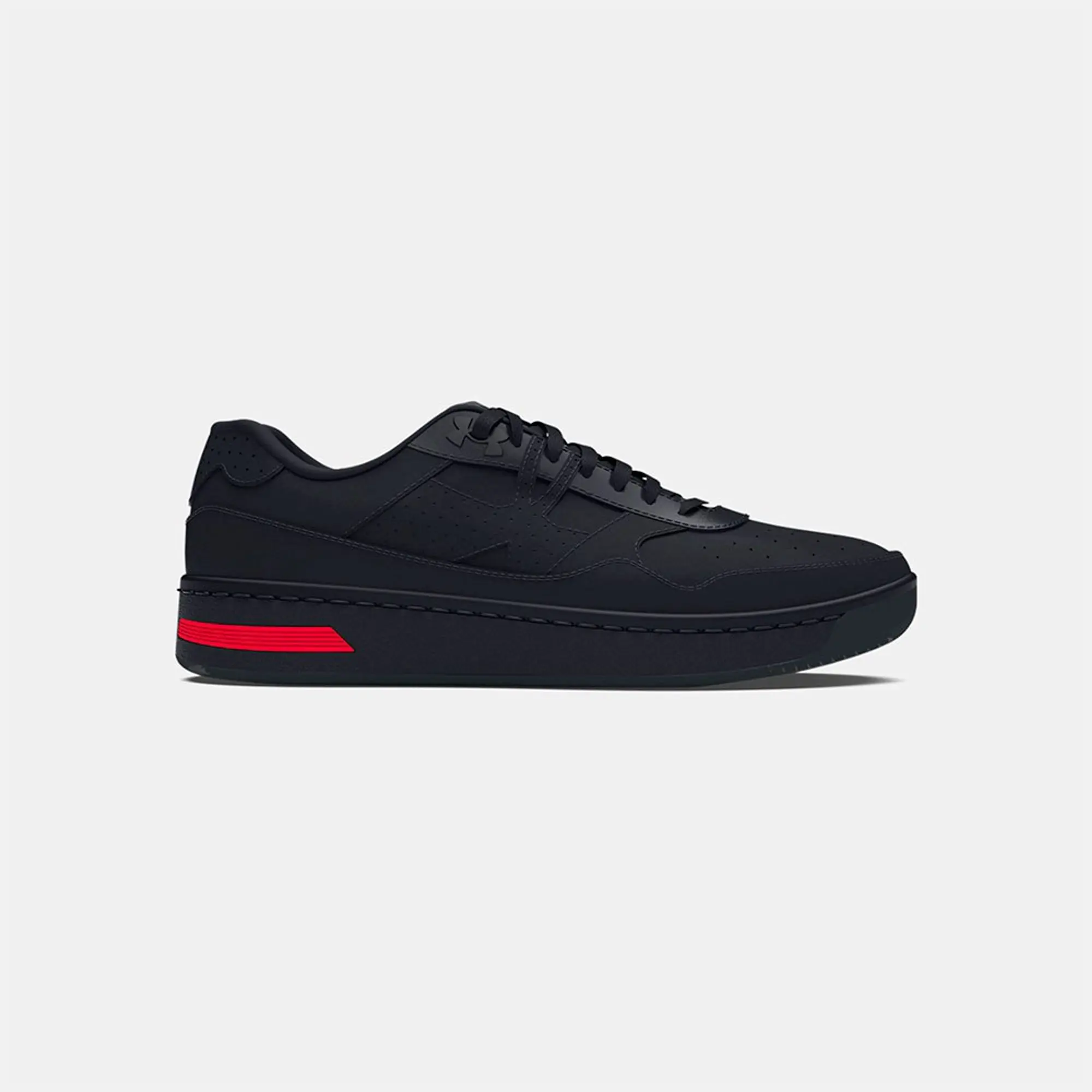Men's  Under Armour  Court 96 Shoes Black / Black / Black 12