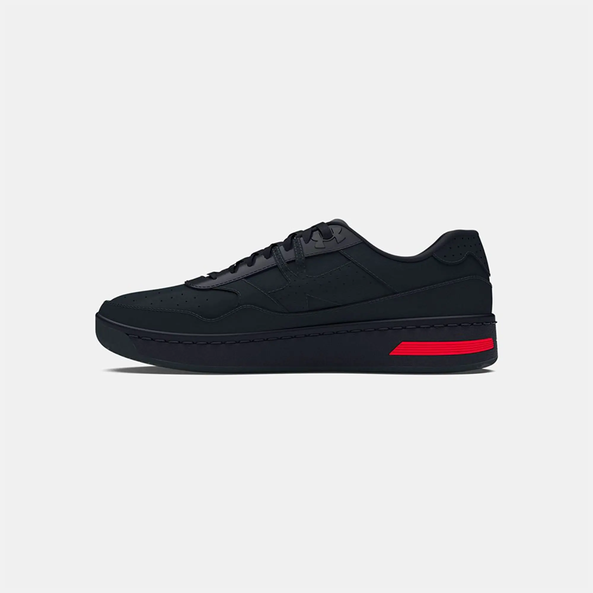 Men's  Under Armour  Court 96 Shoes Black / Black / Black 12