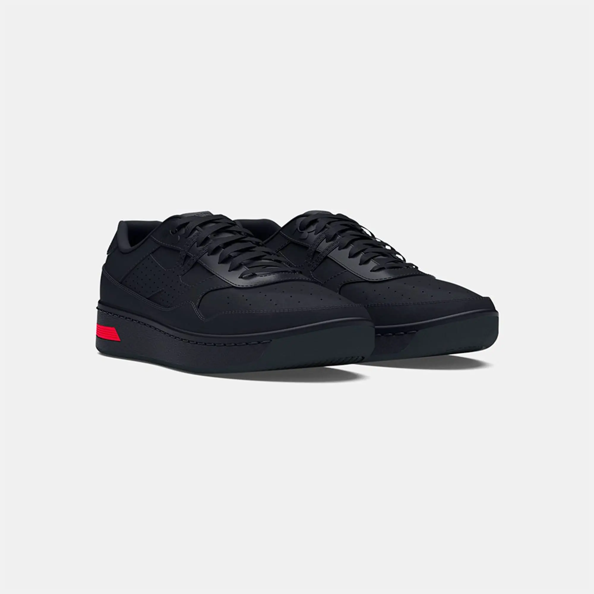 Men's  Under Armour  Court 96 Shoes Black / Black / Black 12