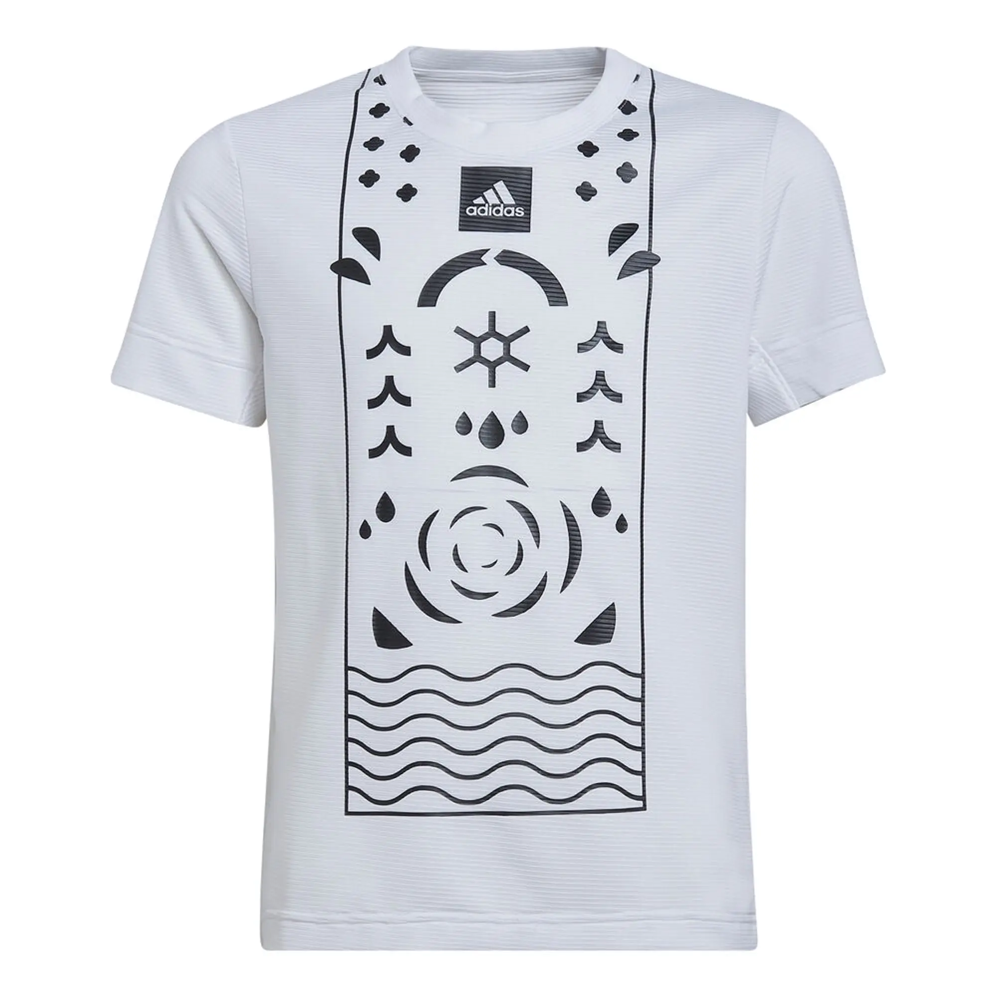 adidas Q2 T-Shirt Boys - White, Black