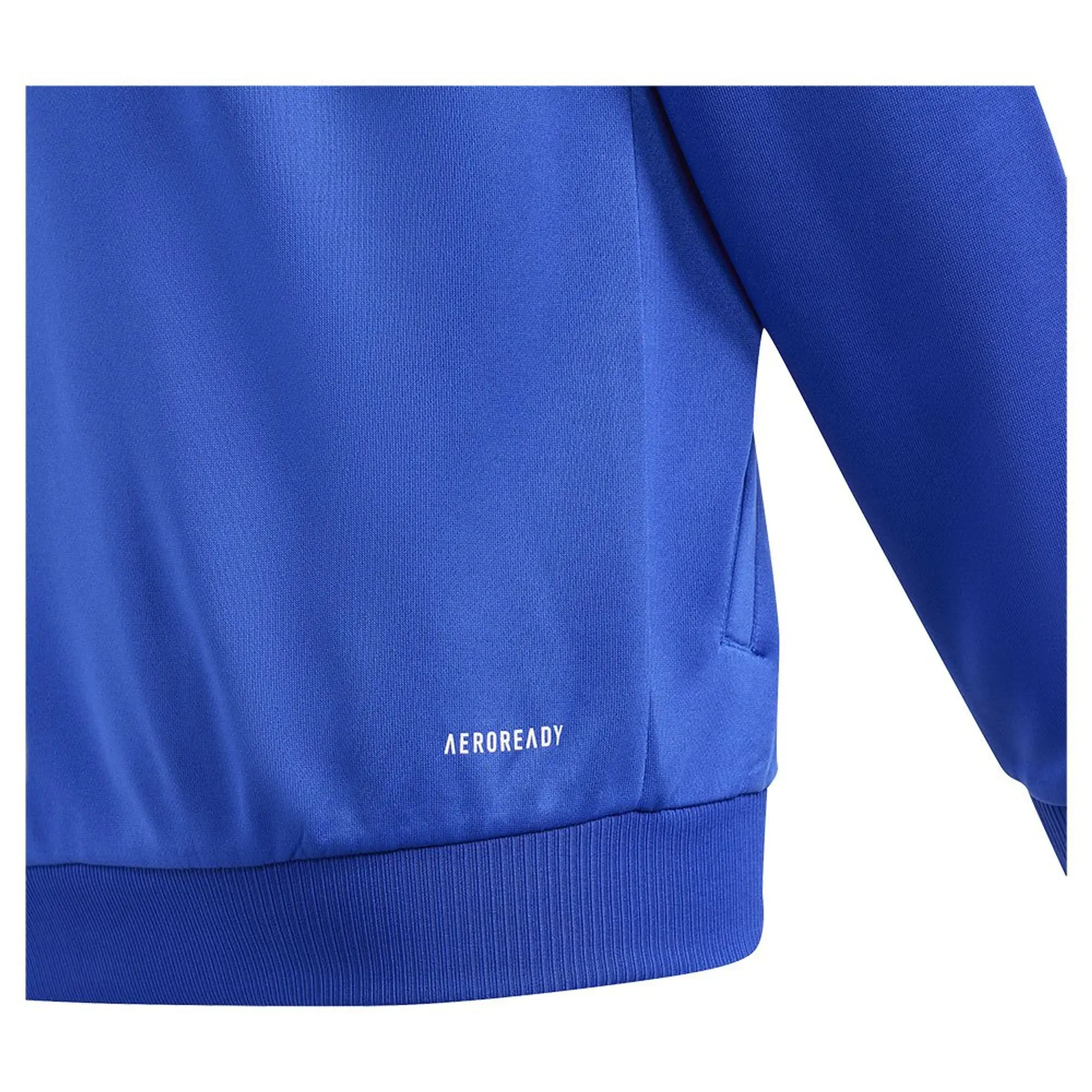 adidas Training Essentials 3 Stripes Zip Hoodie Kids - Blue, White