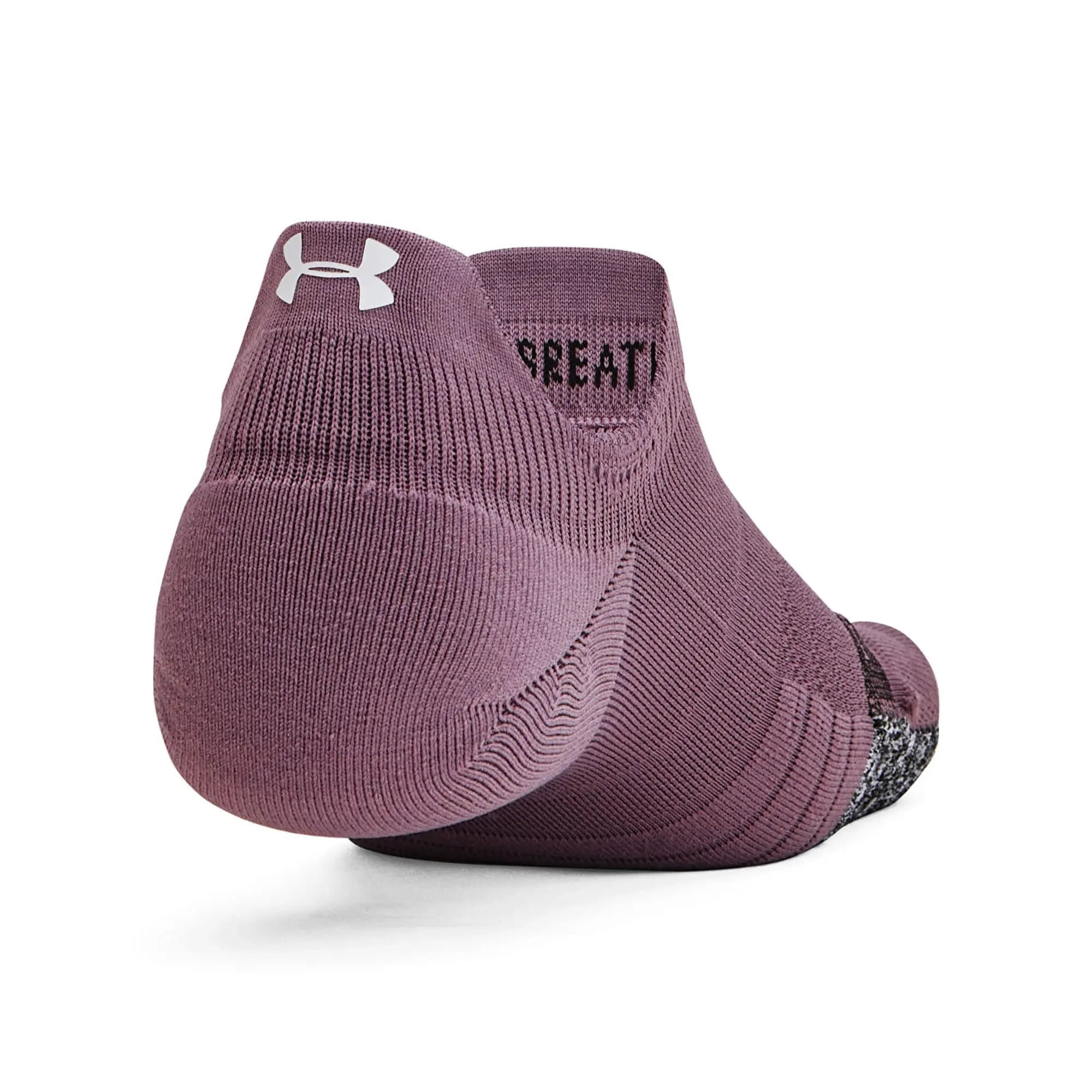 Under Armour Breathe 2 No Show Tab 2-Pack Purple Universal