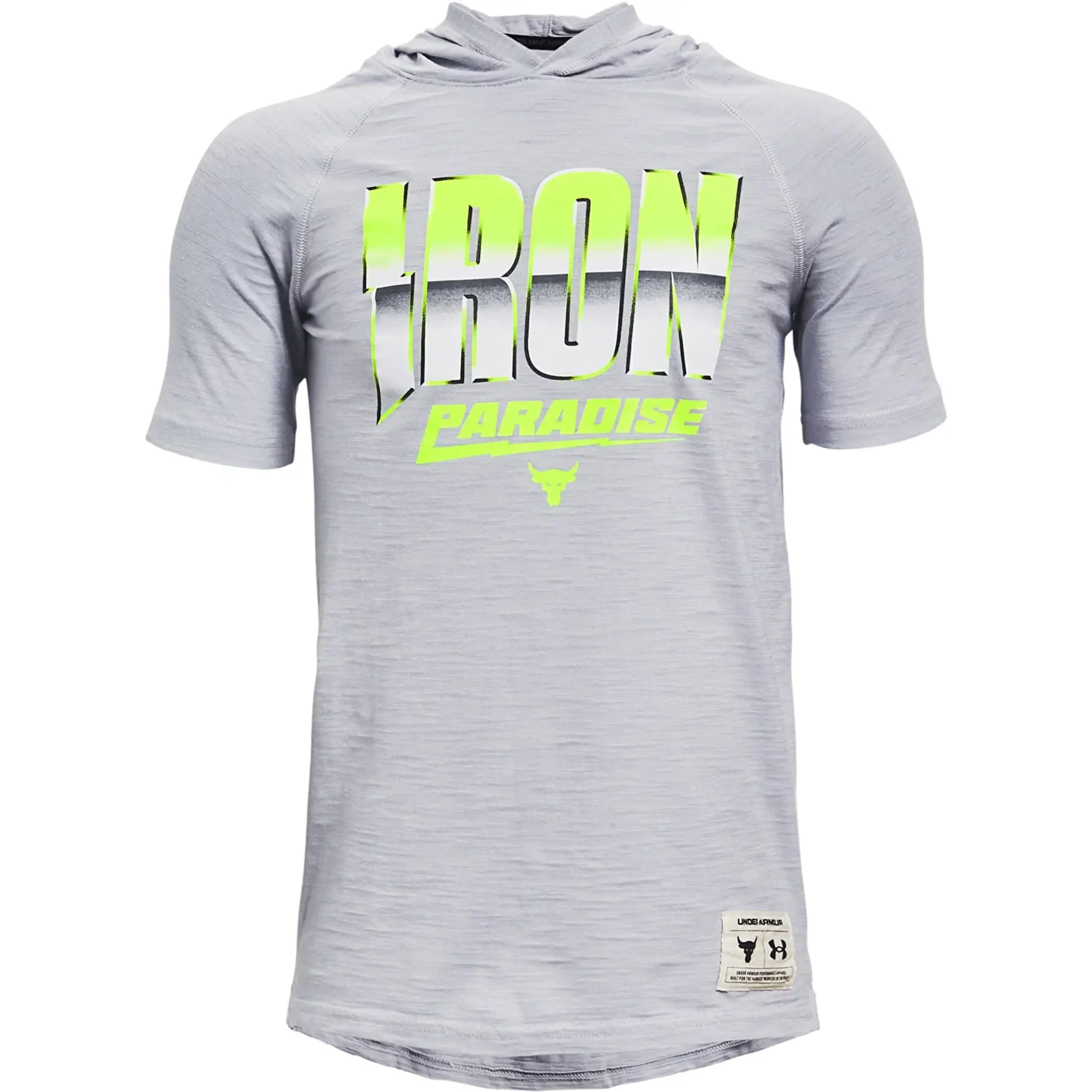 T-Shirt Under Armour Y Project Rock Cc Ss Tee Hdy Gray S-Y