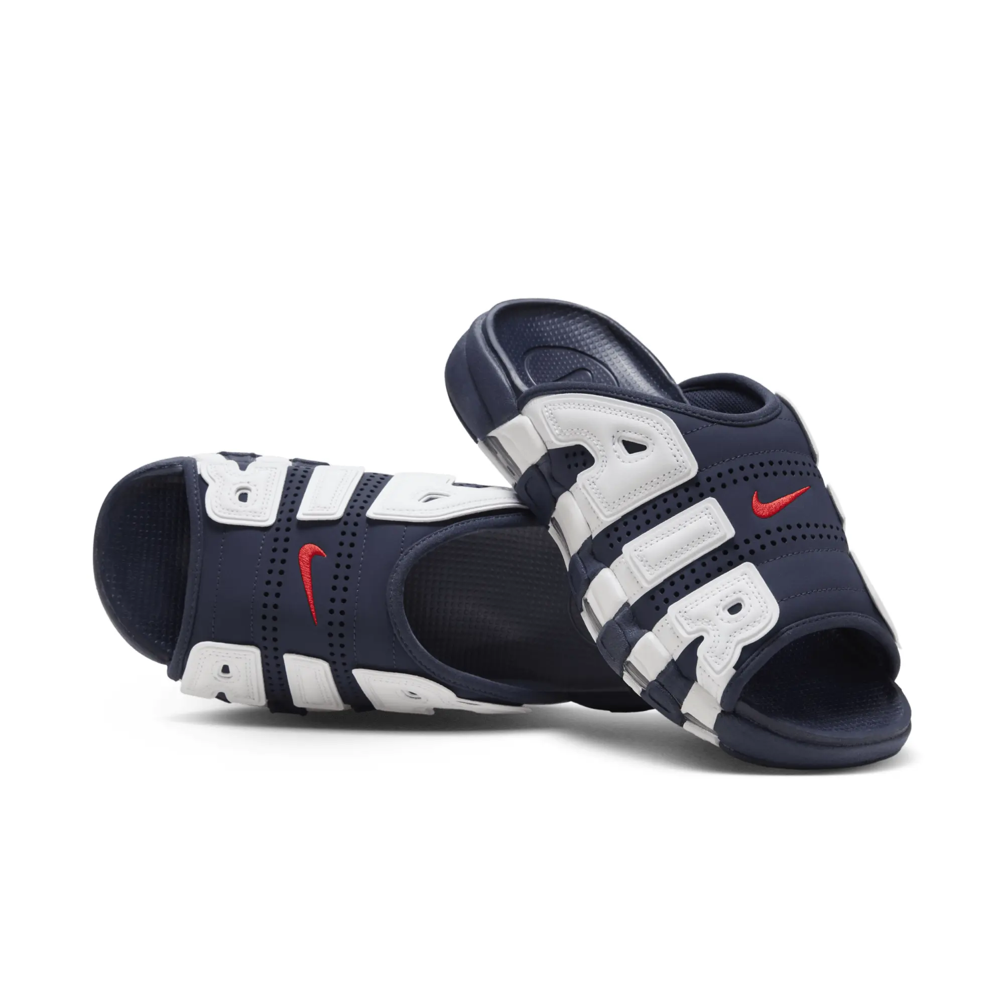 Nike Air More Uptempo Men's Slides - Blue