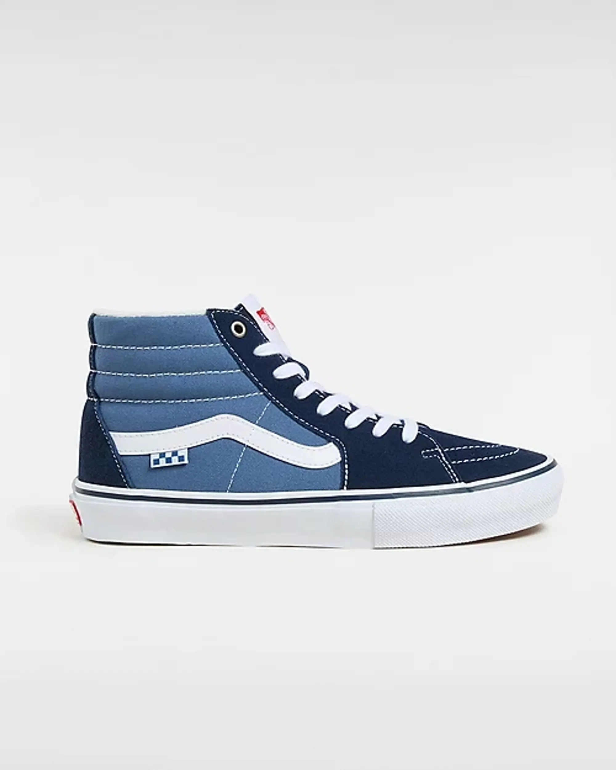 Vans Skate Sk8-Hi Shoes (Navy/White) Unisex Blue