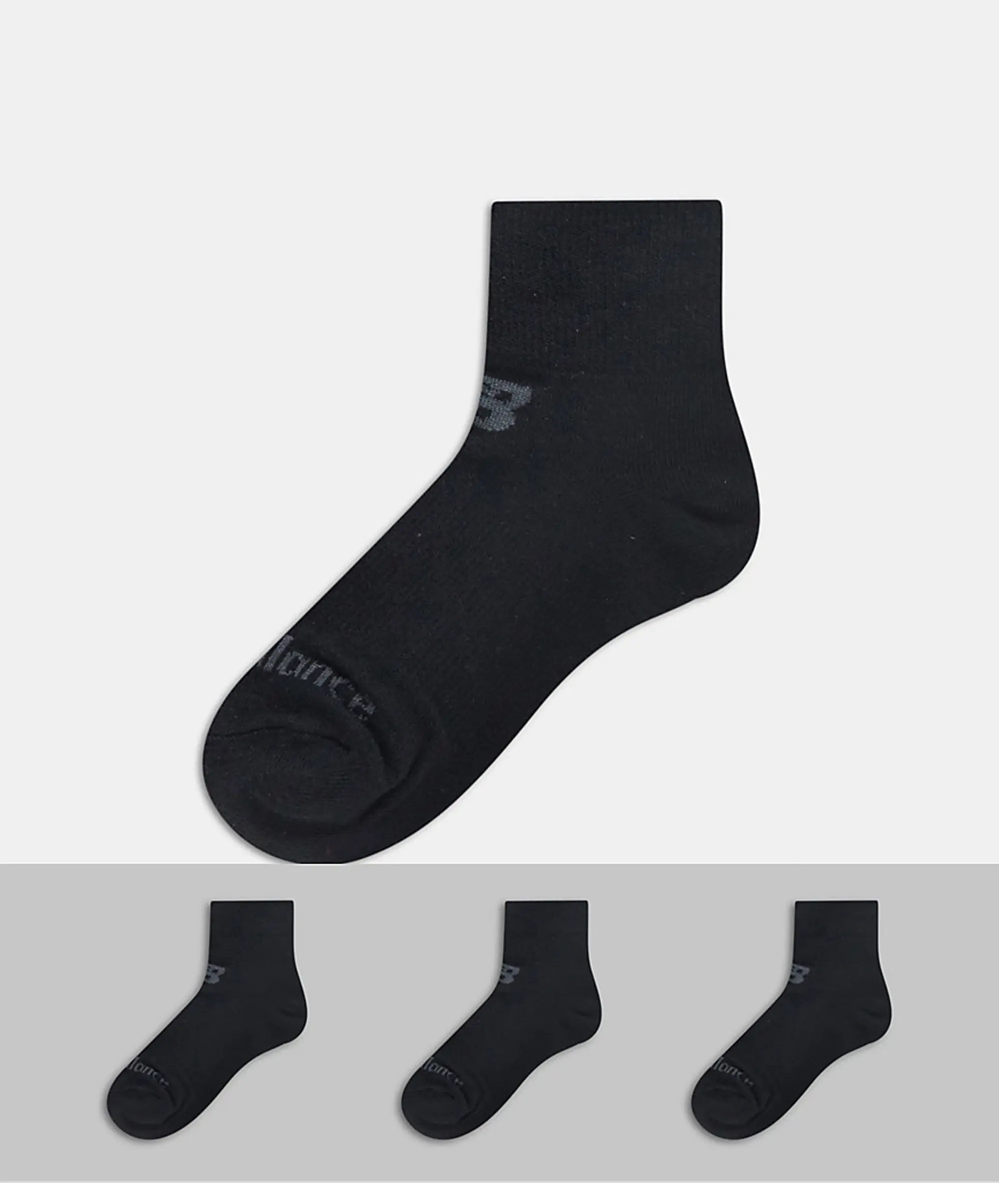 New Balance 3 Pack Ankle Socks