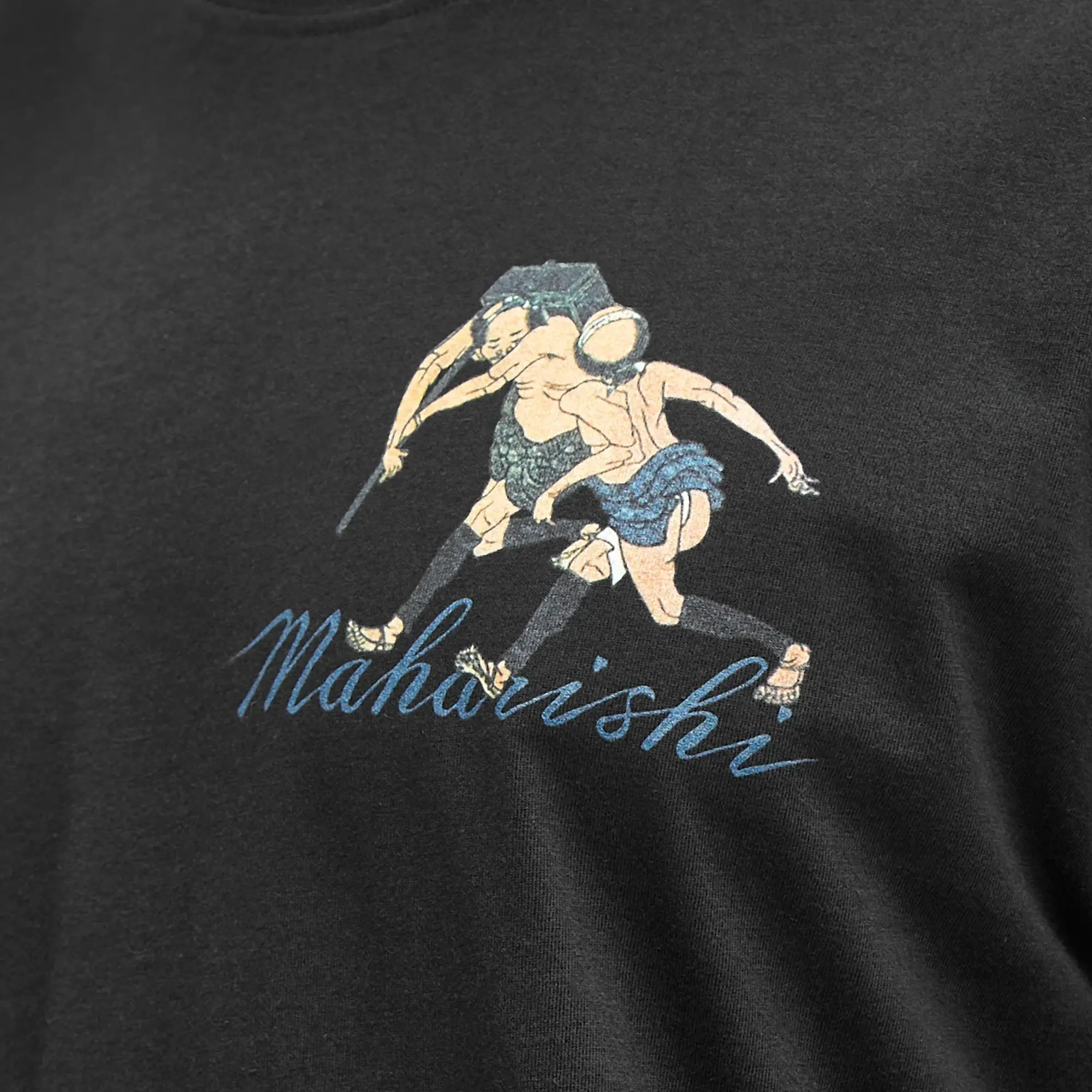 END. x Maharishi Men's Hikyaku Courier Long Sleeve T-Shirt Black