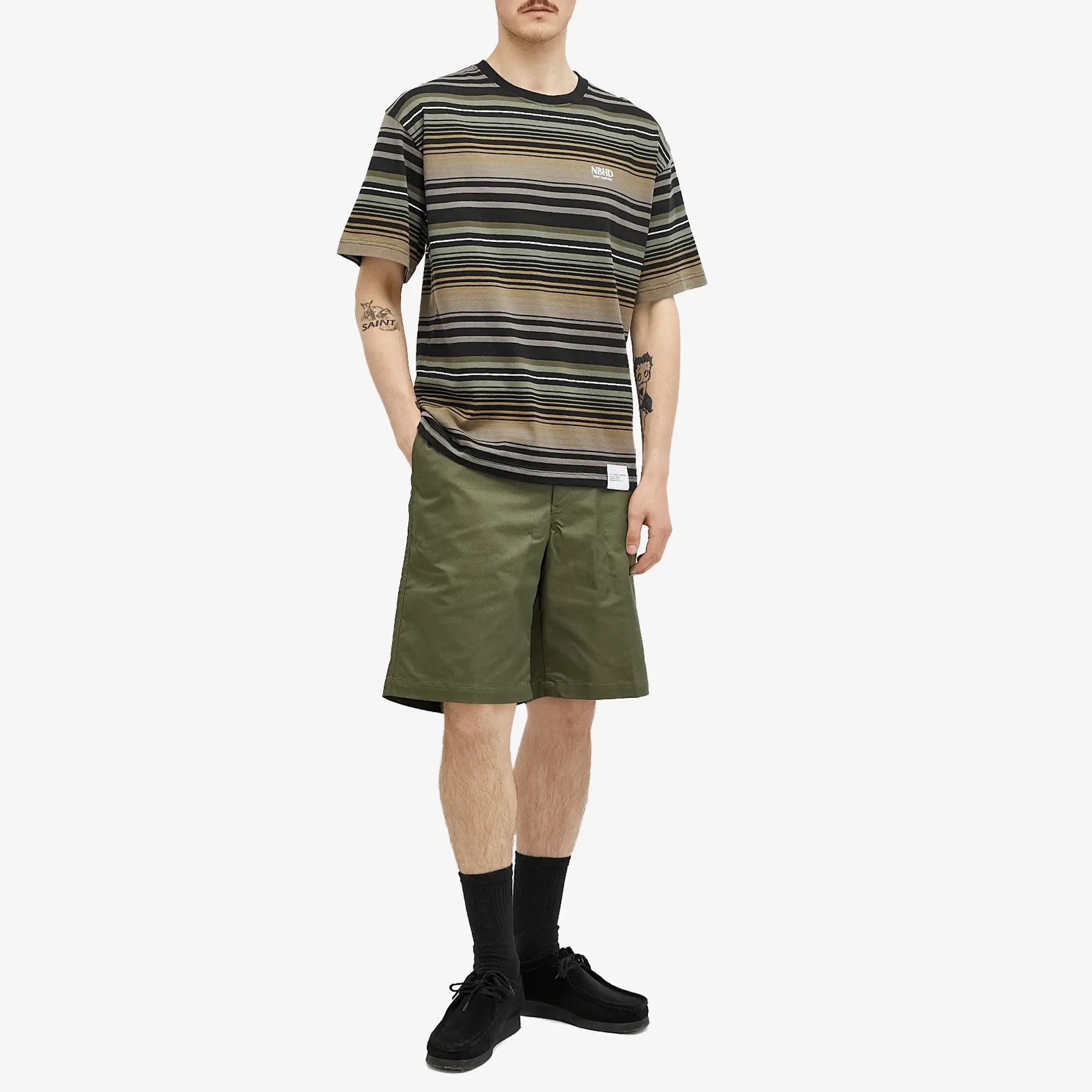 Neighborhood Men's Work Shorts Olive Drab