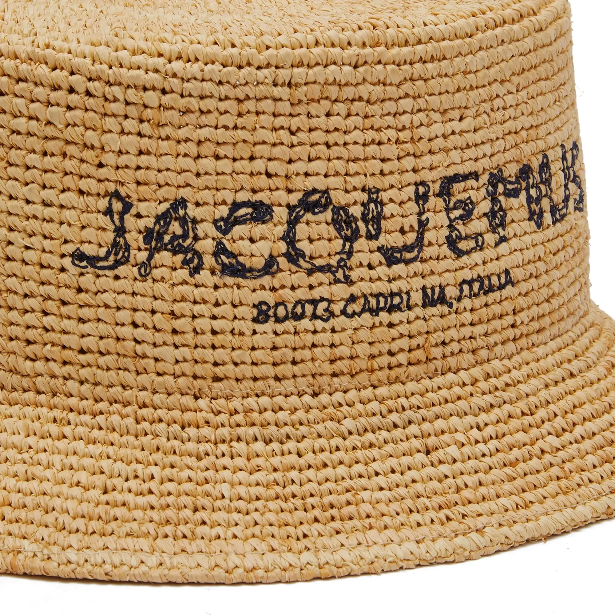 Jacquemus Men's Le Bob Pesco Bucket Hat Natural Raffia