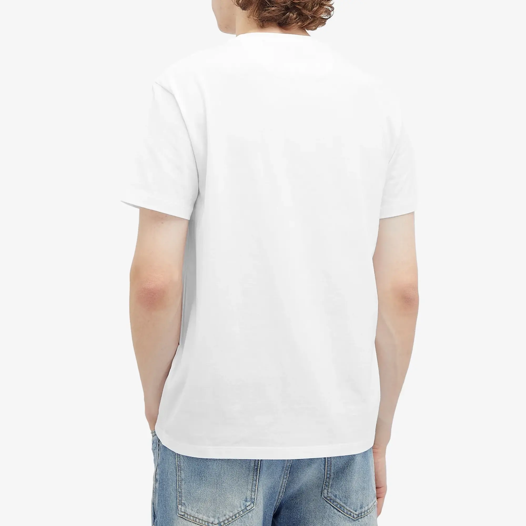 Valentino Men's Small V Logo T Shirt White