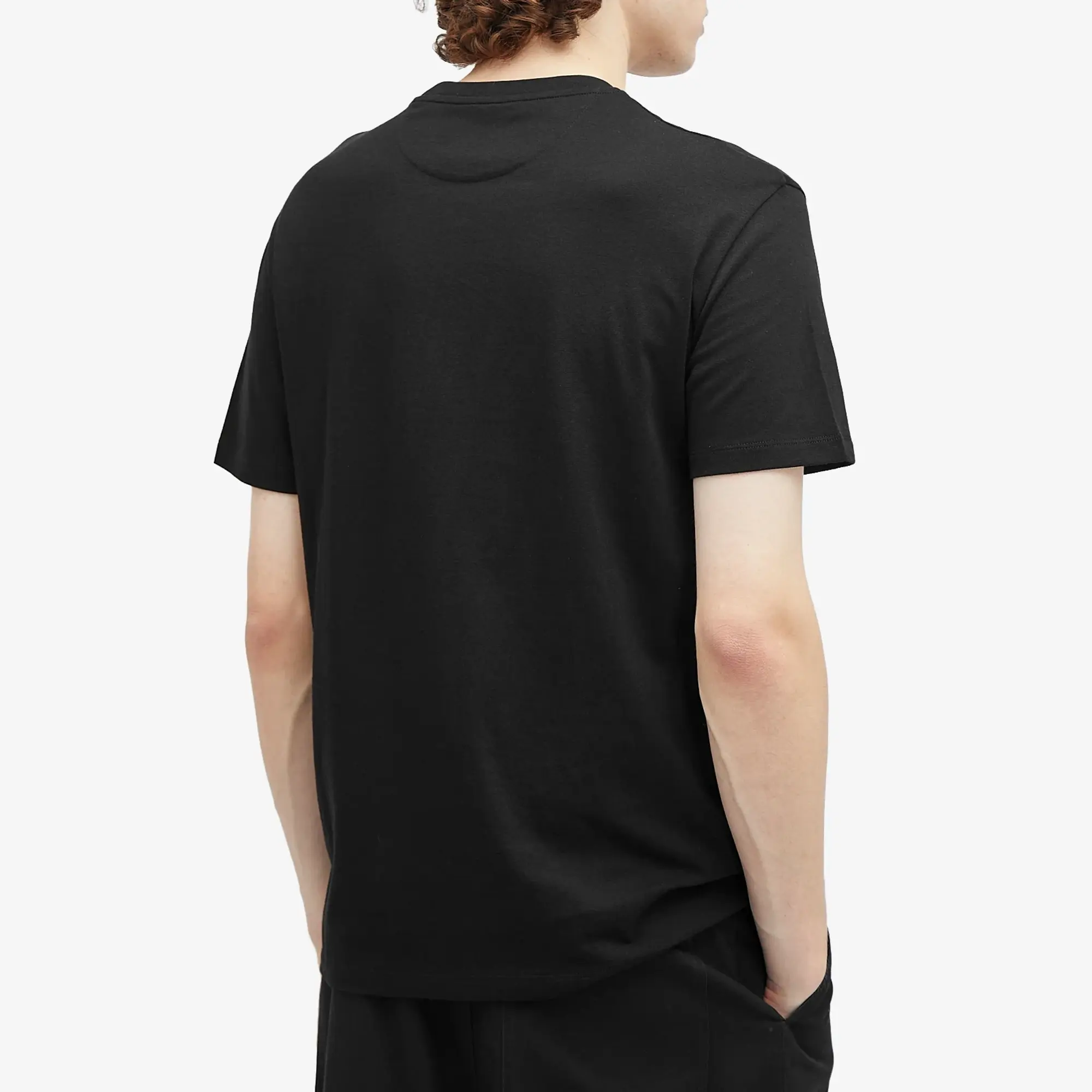 Valentino Men's Small V Logo T Shirt Black