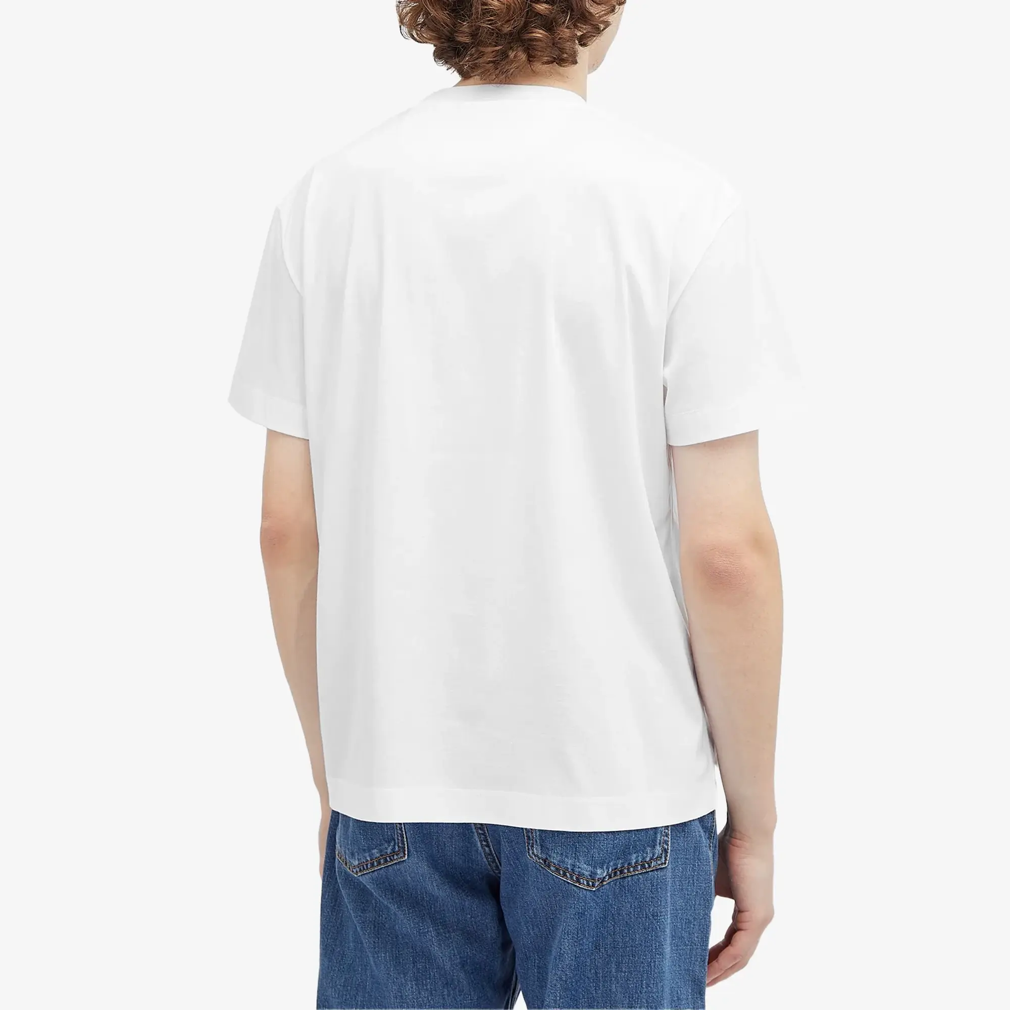 Valentino Men's V Pocket Logo Shirt White