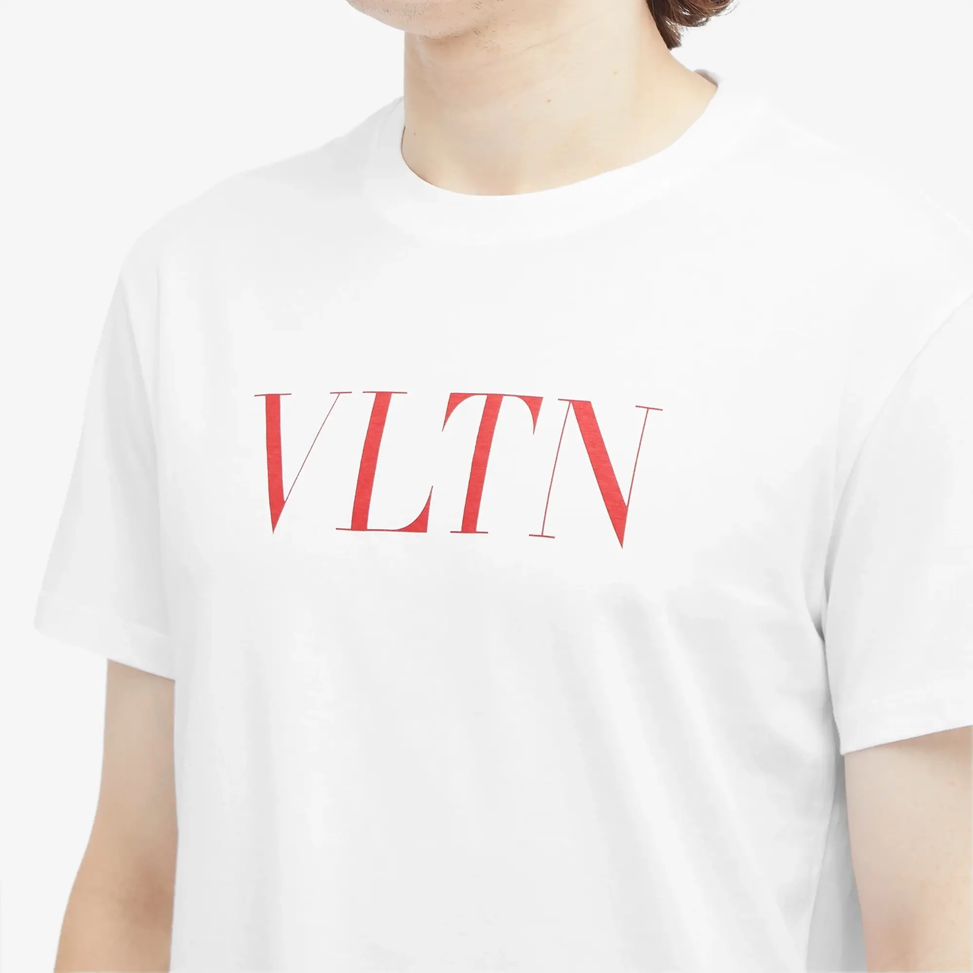 Valentino Men's VLTN Logo T Shirt White
