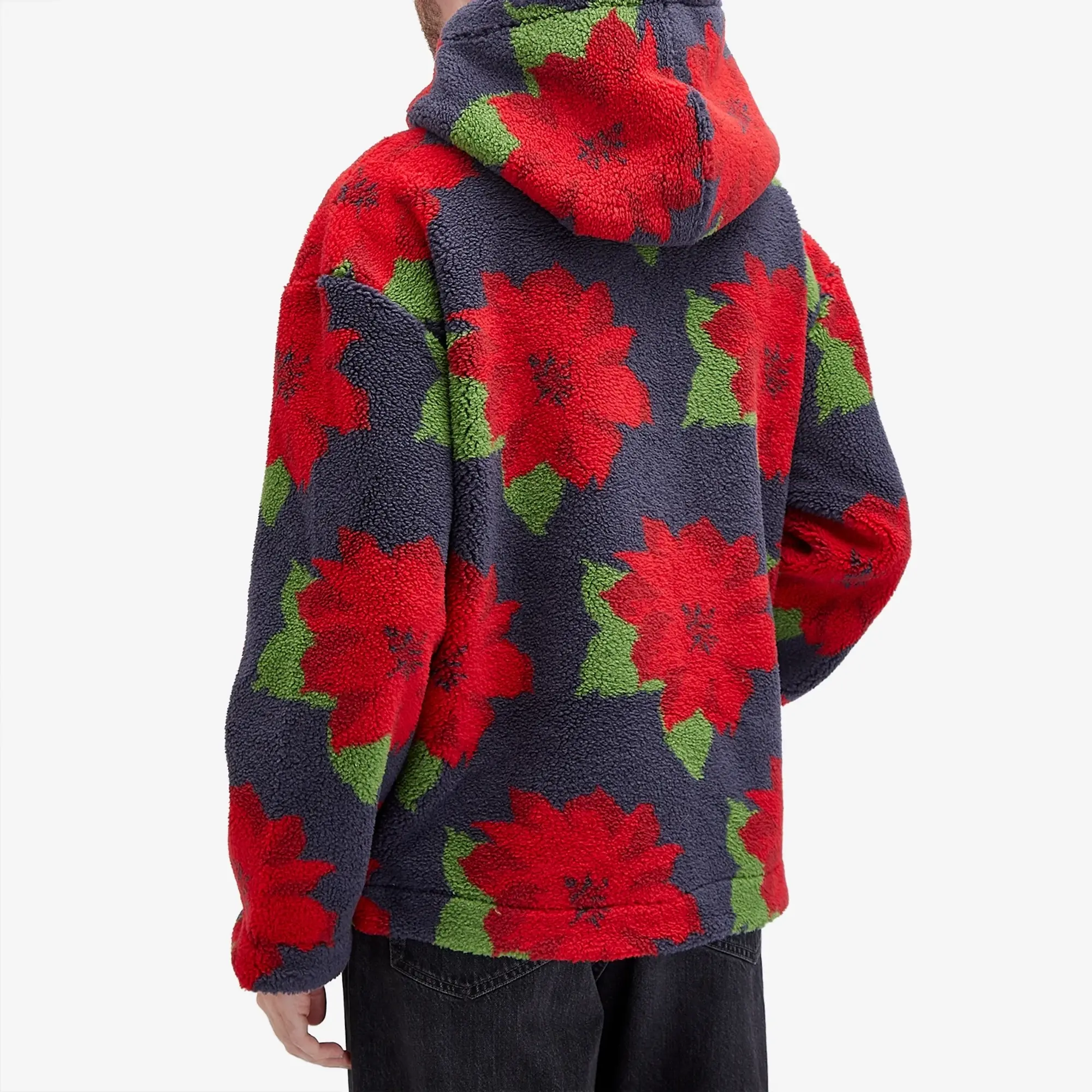 JW Anderson Men's Zip Front Hooded Jacket Navy