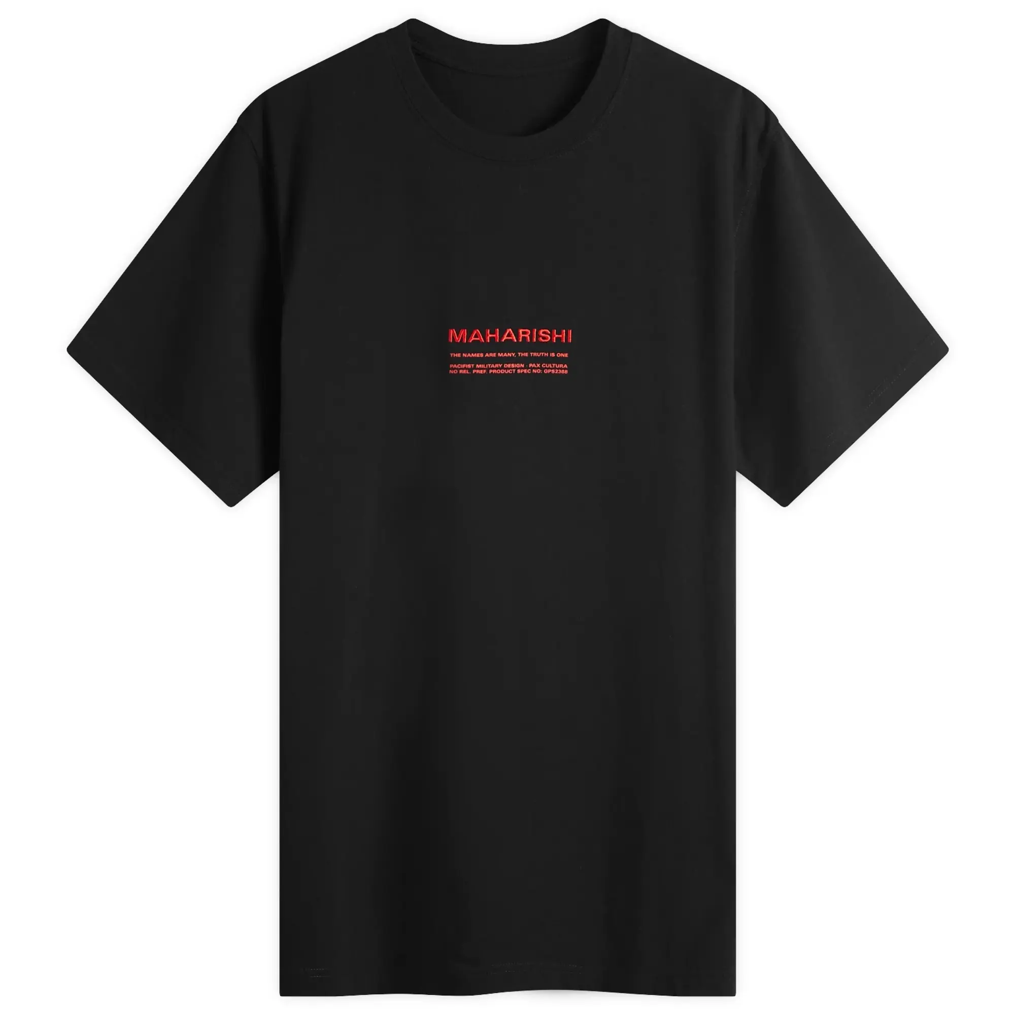 END. x Maharishi Men's 23Rd Shield Embroidered T-Shirt Black