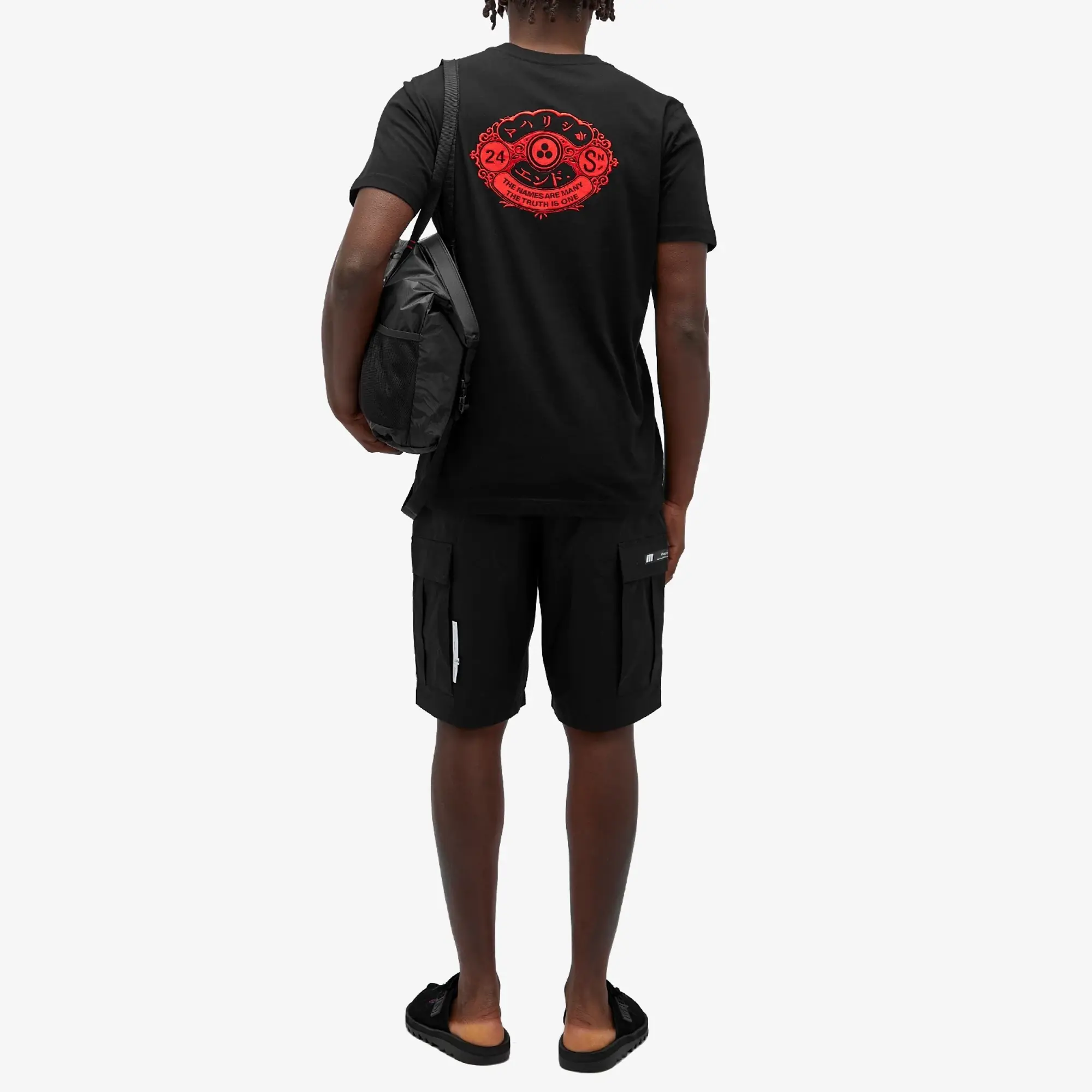 END. x Maharishi Men's 23Rd Shield Embroidered T-Shirt Black