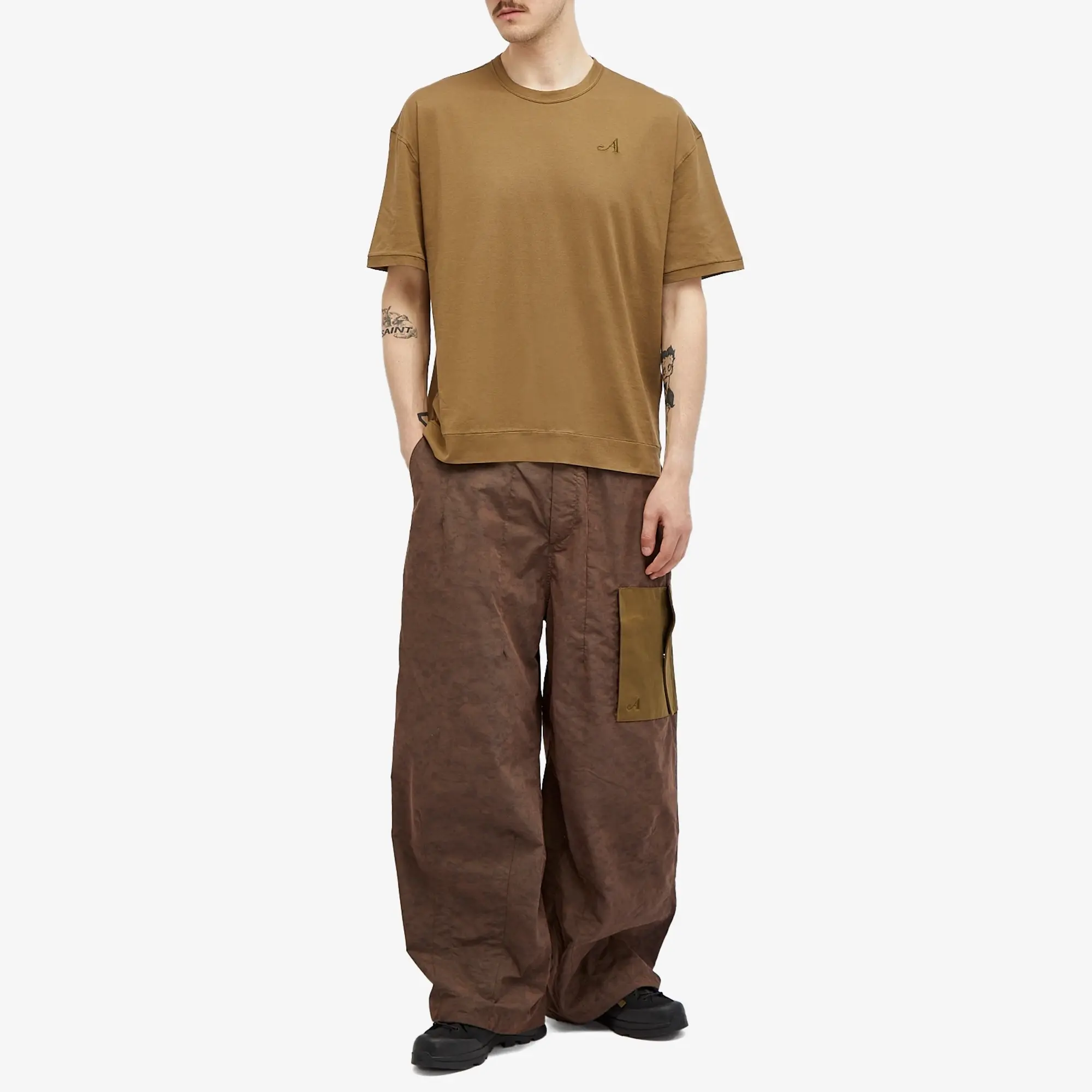 Ten C Men's x Awake T-Shirt Green