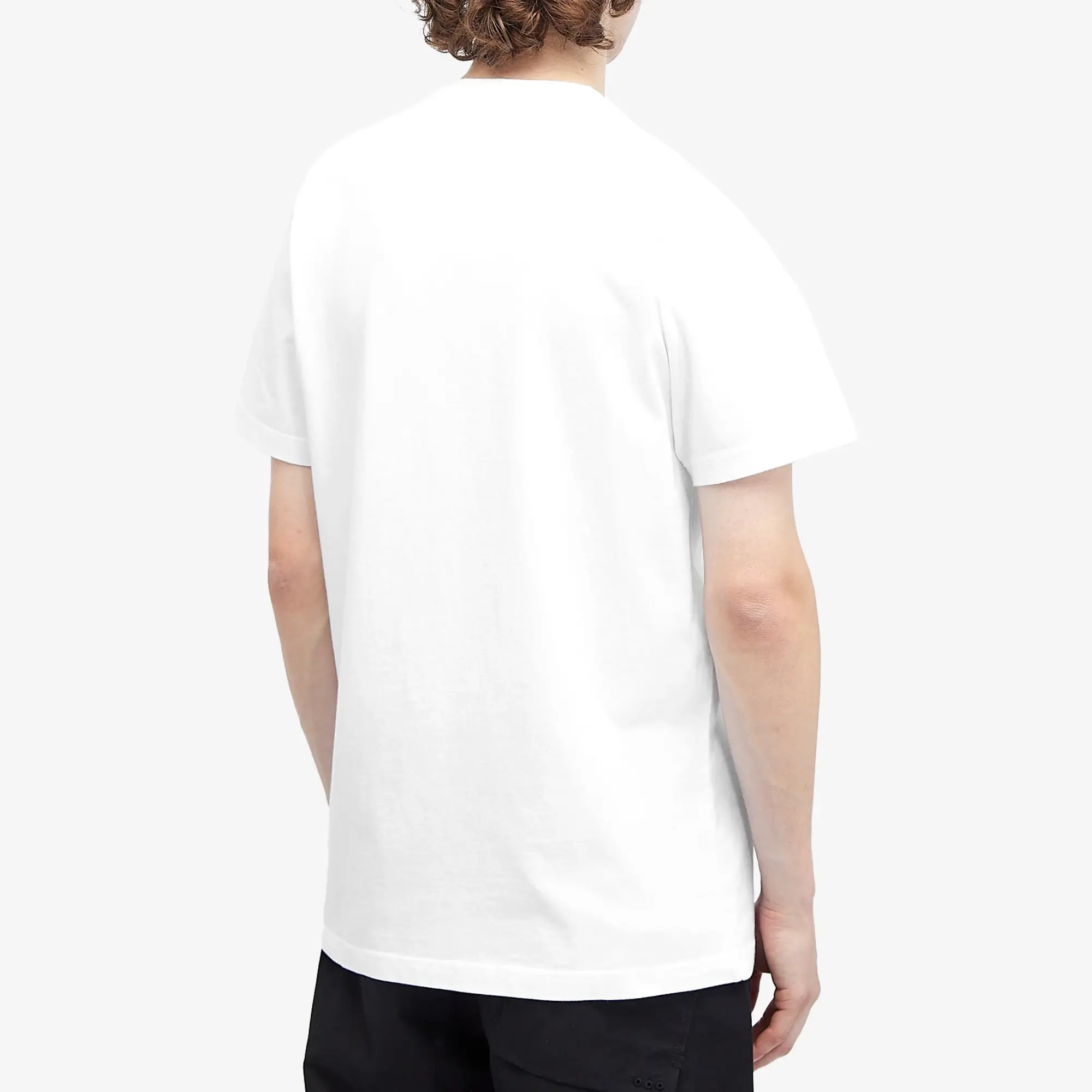 END. x Maharishi Men's Mount Fuji Stamp T-Shirt White