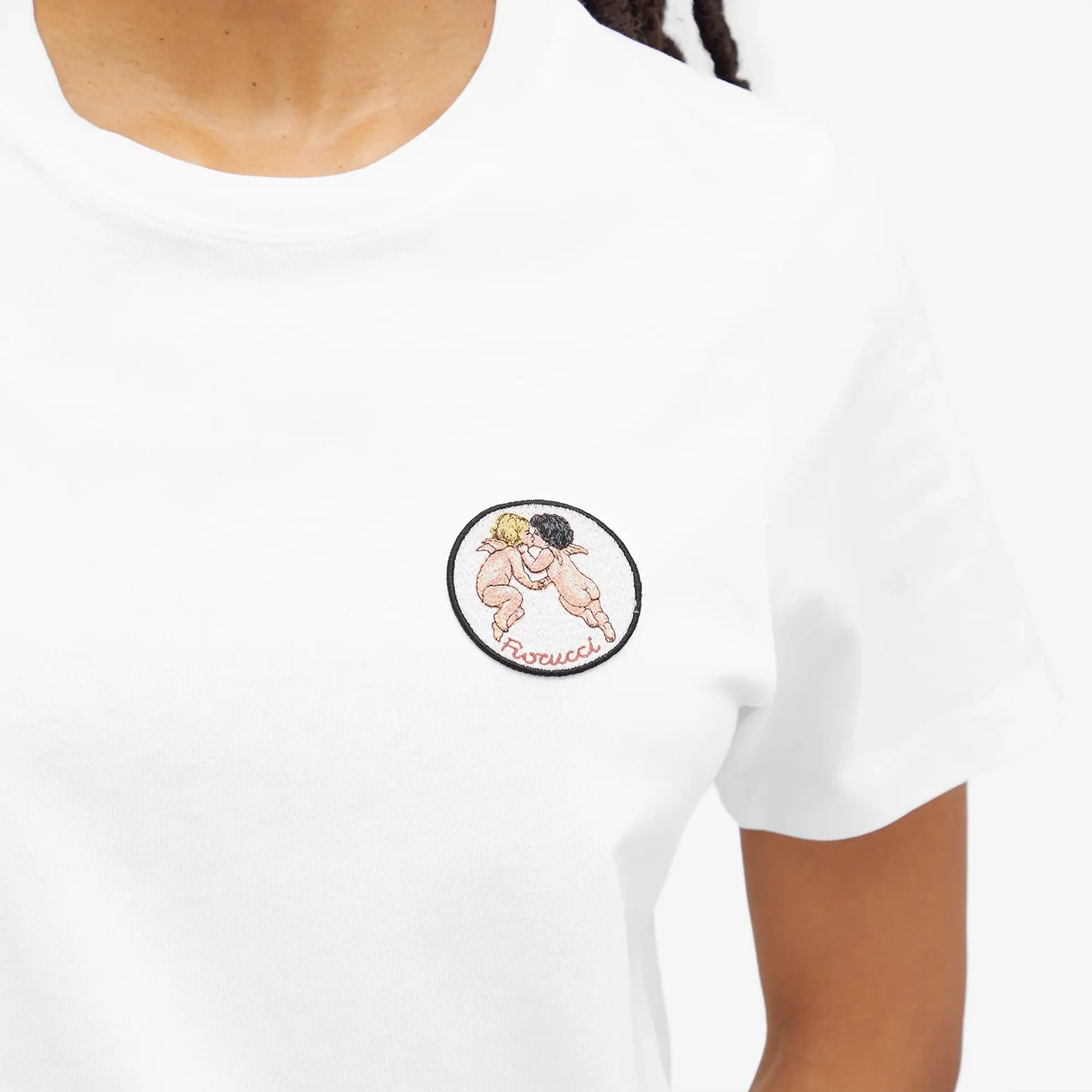 Fiorucci Women's Angel Patch Regular Fit T-Shirt White