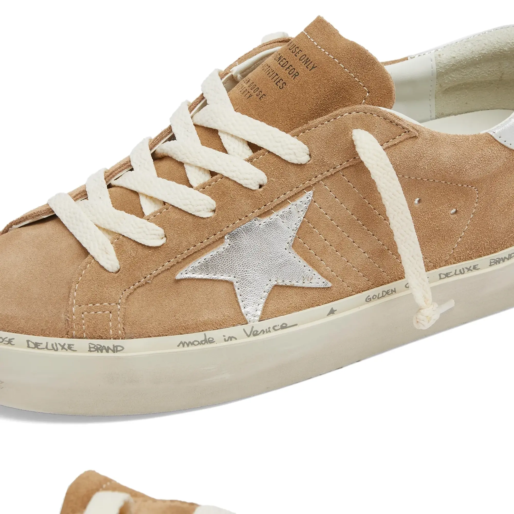 Golden Goose Women's Hi Star Sneaker Tobacco/Silver