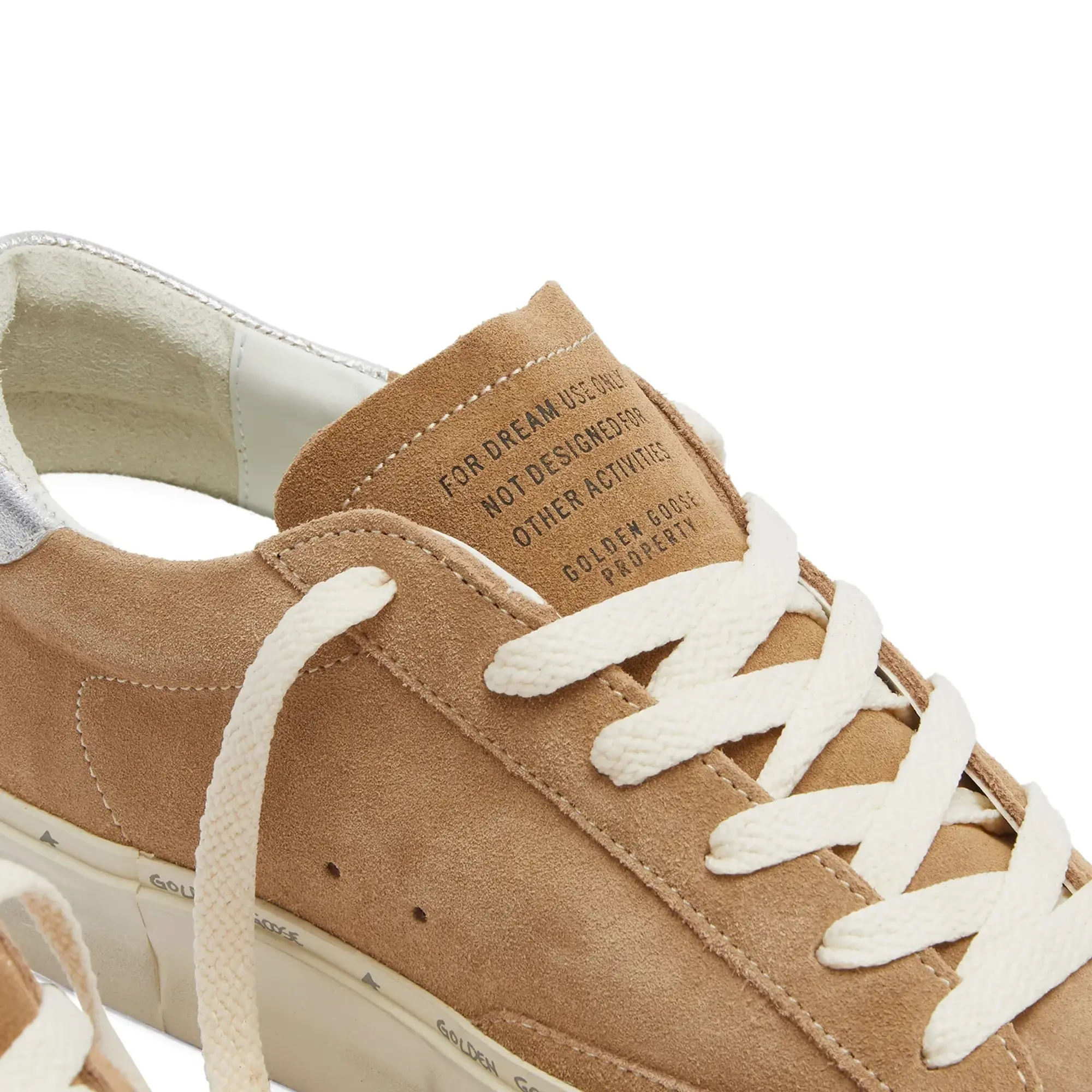 Golden Goose Women's Hi Star Sneaker Tobacco/Silver