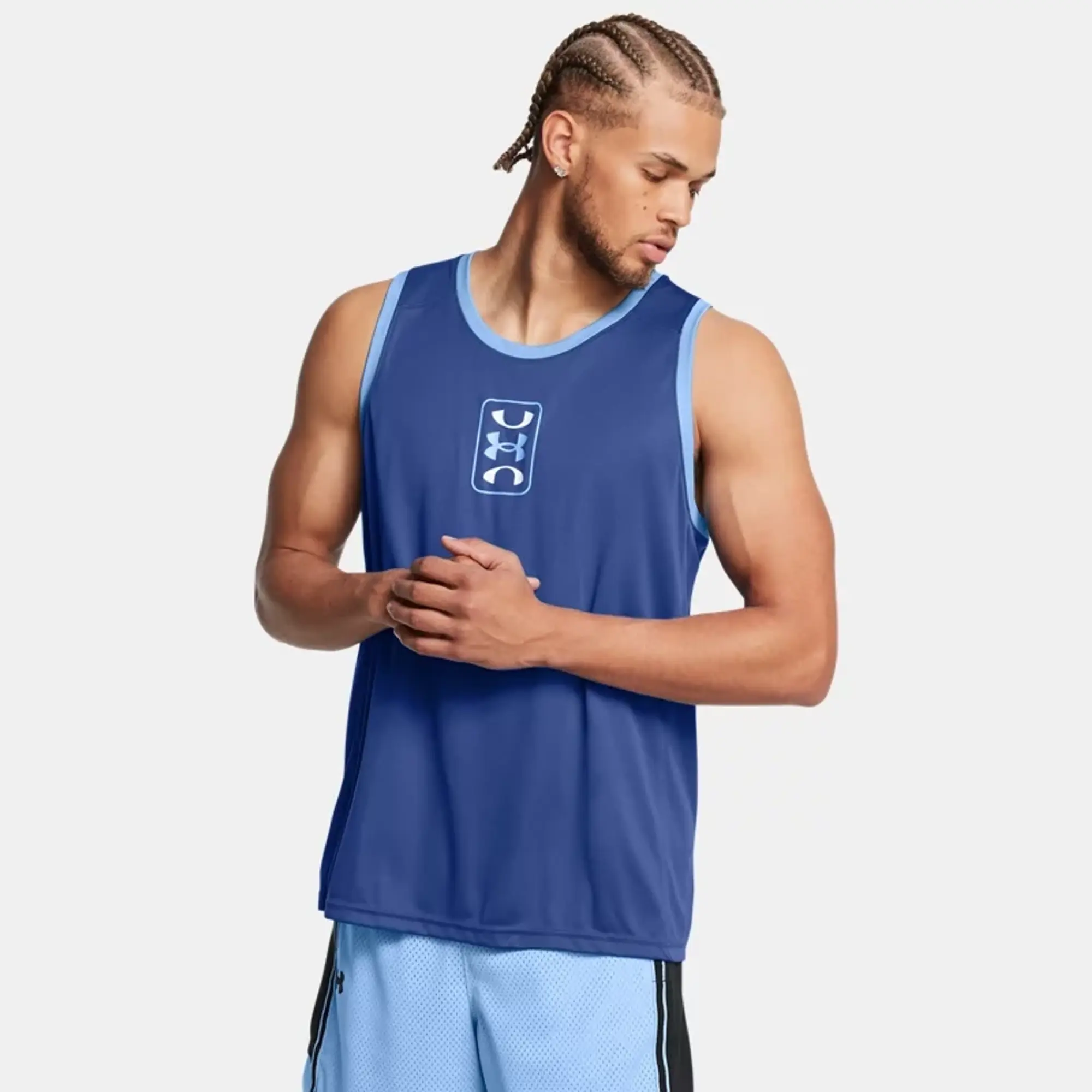 Men's  Under Armour  Zone Performance Tank Tech Blue / Horizon Blue S