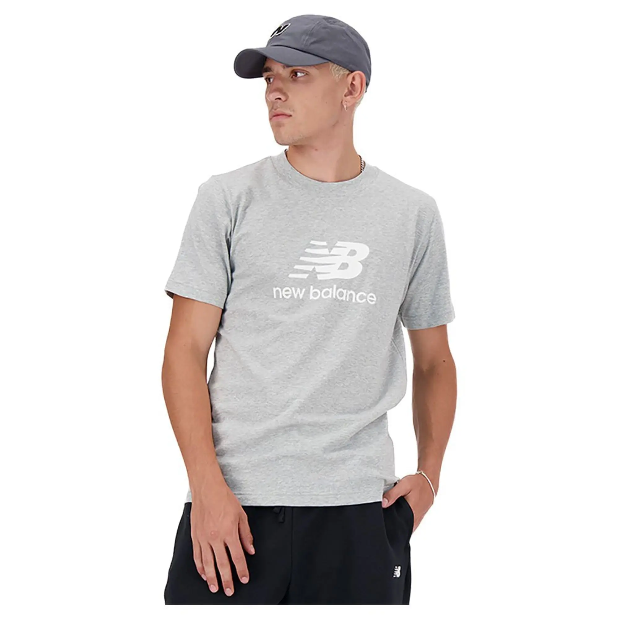 T-Shirt New Balance Sport Essentials Logo T-Shirt Athletic Grey S