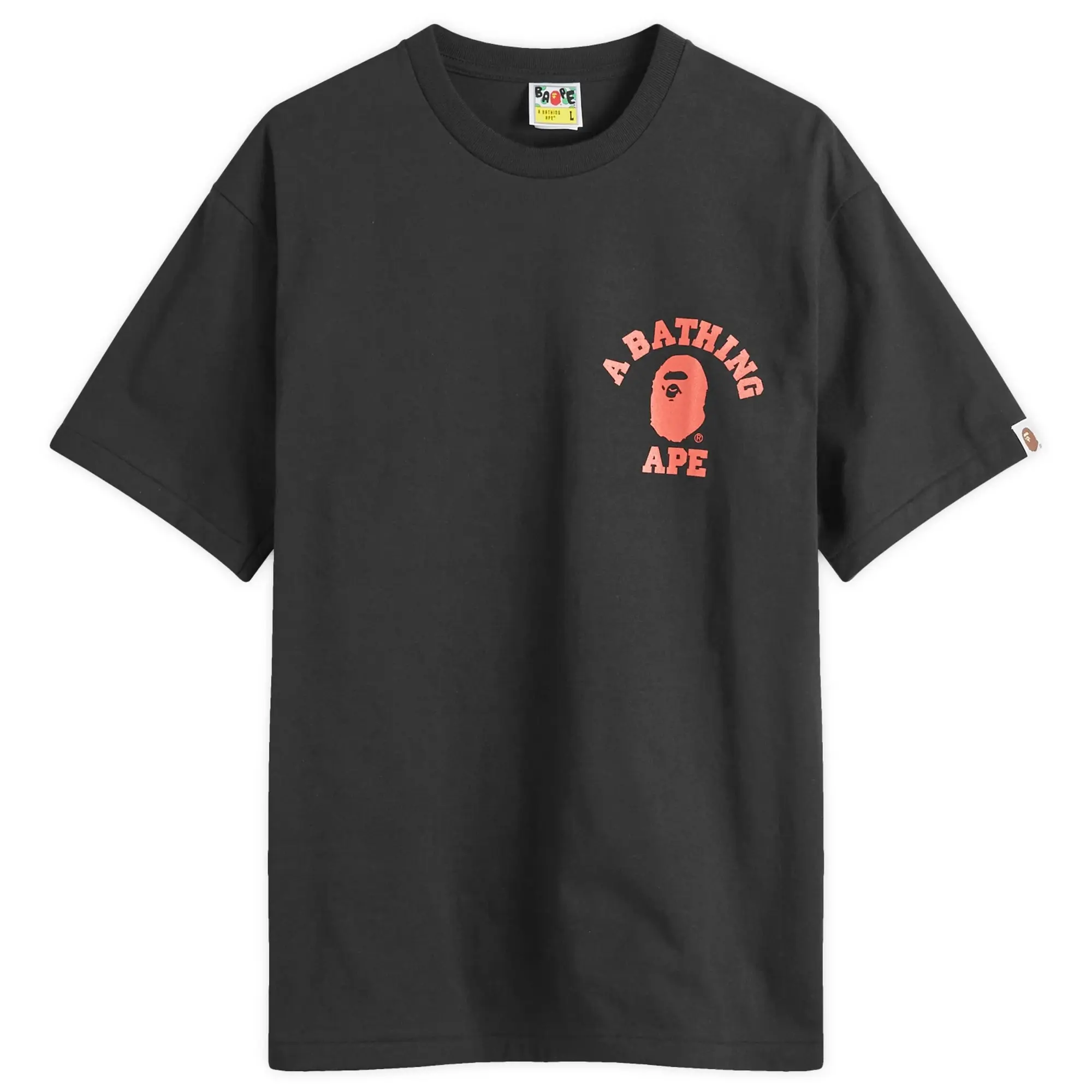 A Bathing Ape Men's Colour Camo College ATS T-Shirt Black