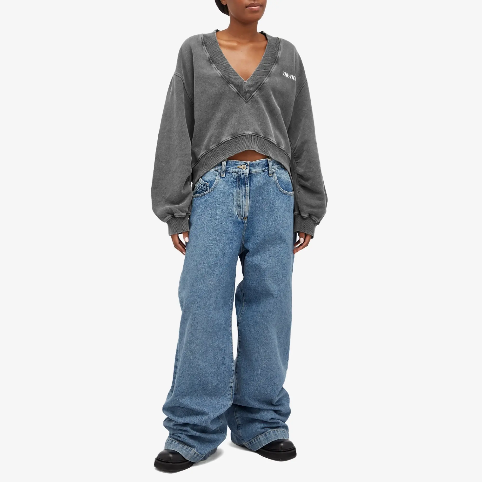The Attico Women's Sweatshirt Black Fade