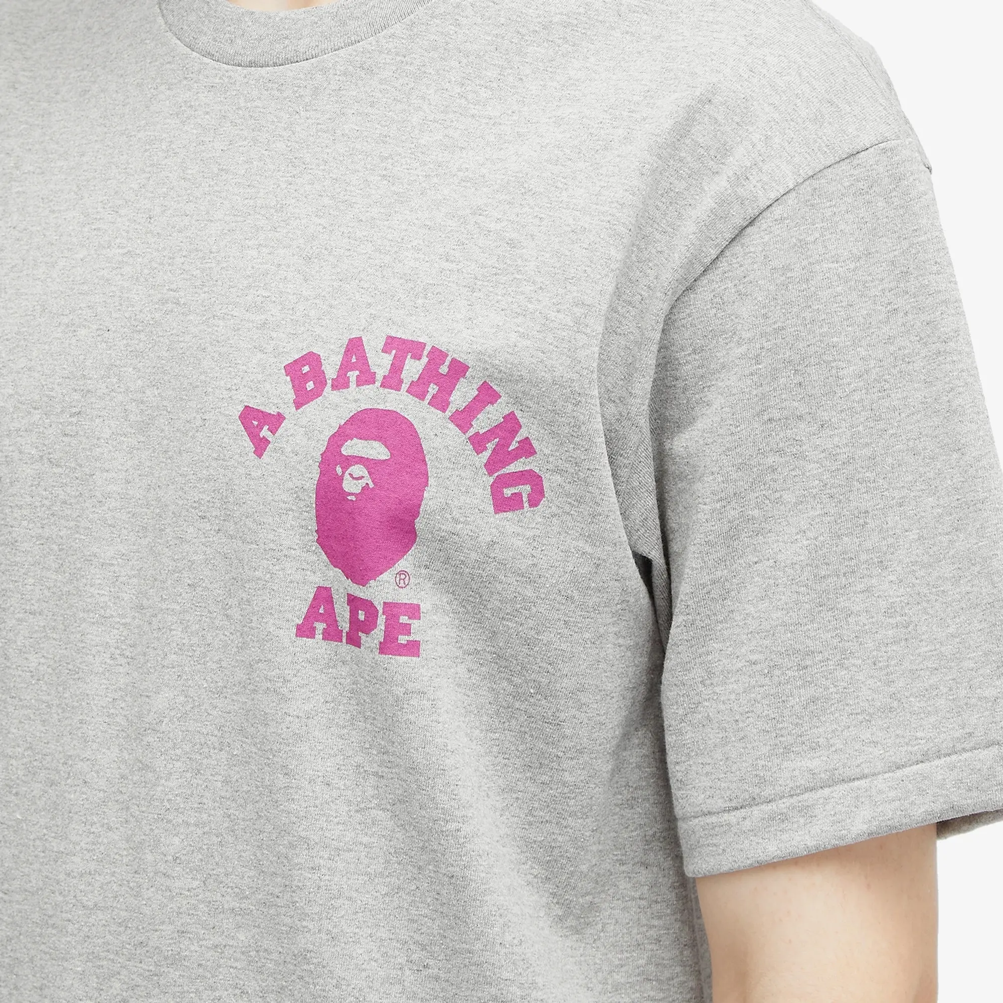 T-Shirt A Bathing Ape Color Camo College Ats Tee Gray Xxl