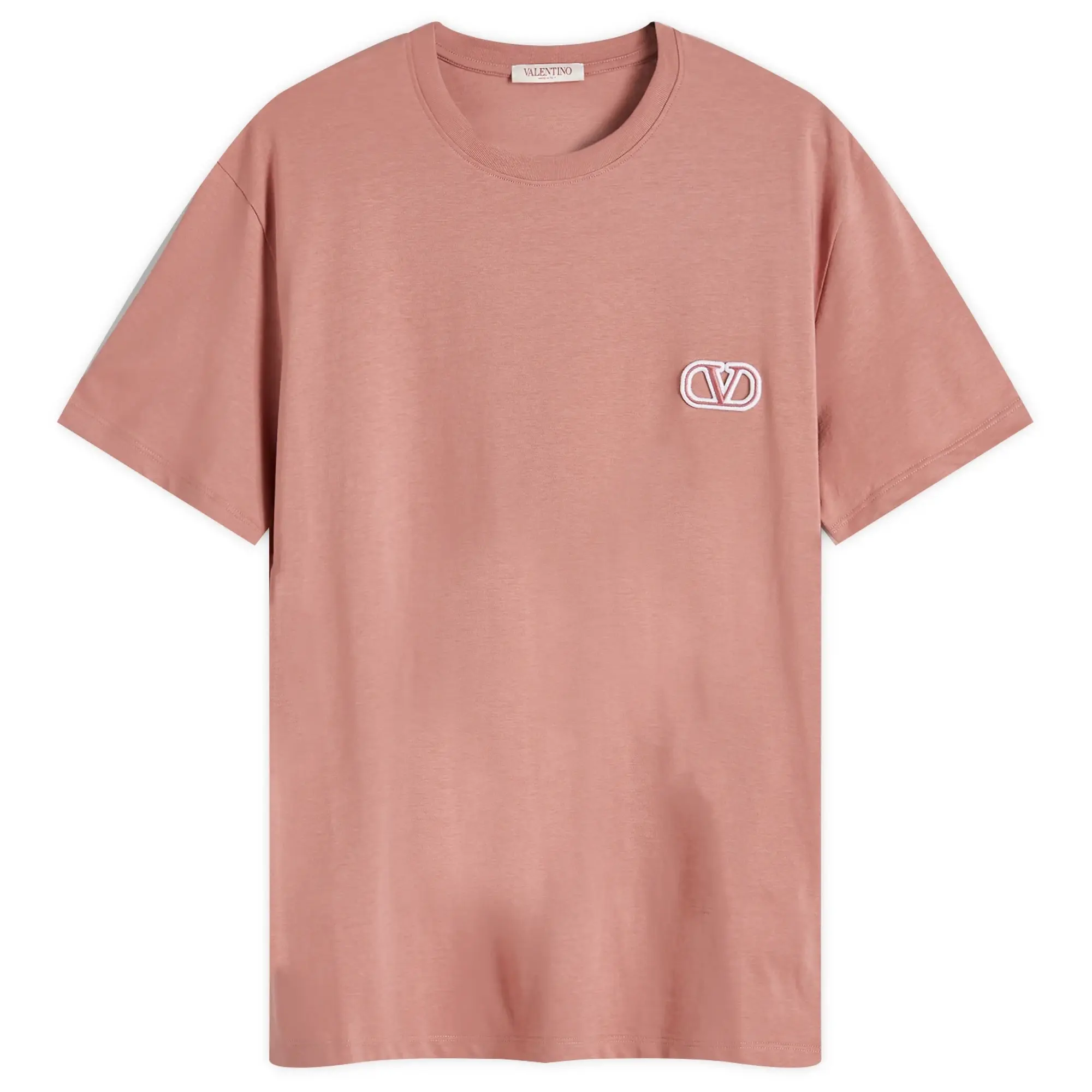 Valentino Men's Small V Logo T Shirt Malva