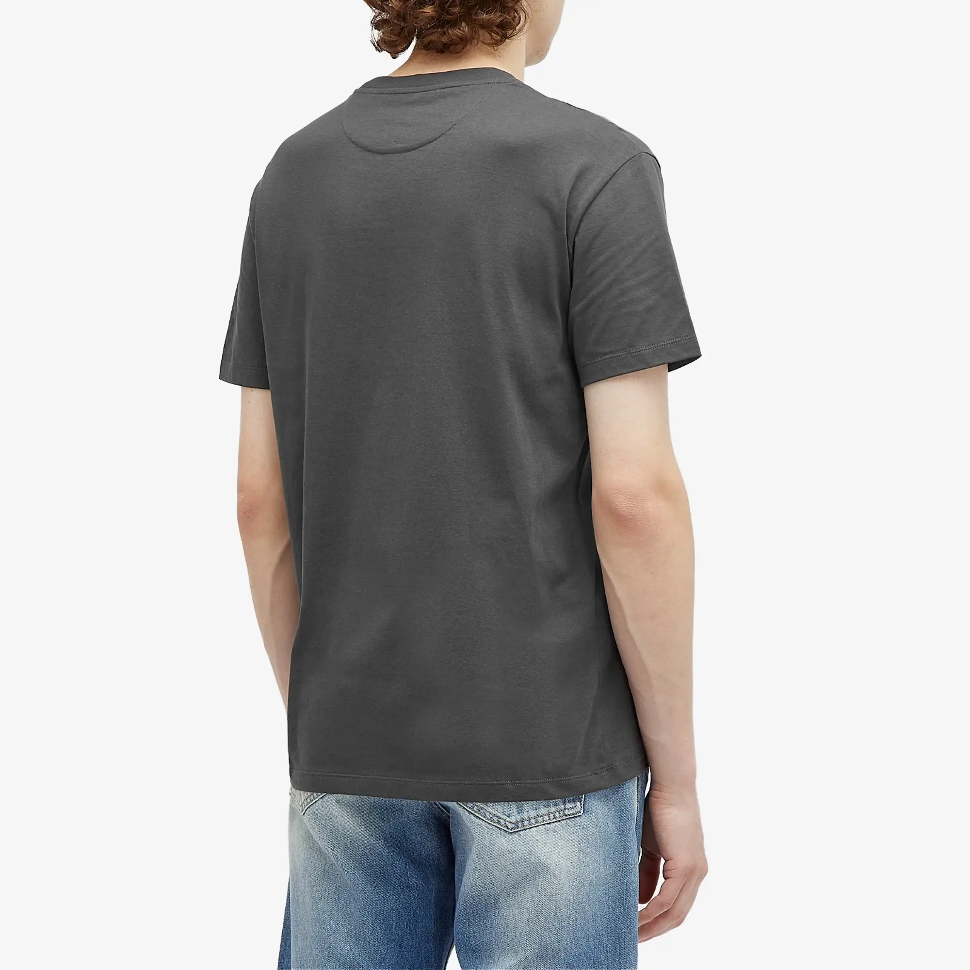Valentino Men's Small V Logo T Shirt Antracite