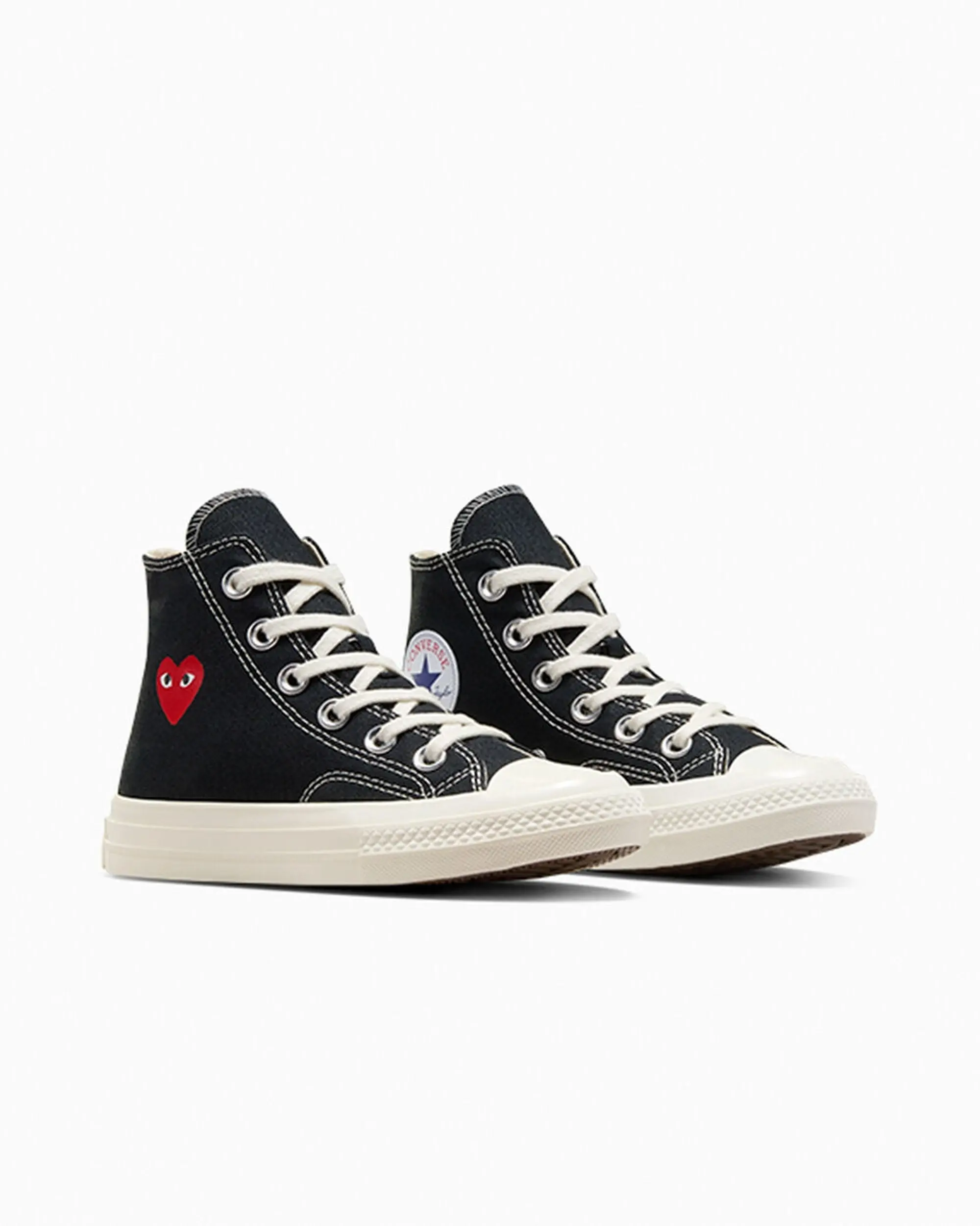 Converse PLAY Comme des Garçons Single Heart Chuck 70 - Black, Cream, Red